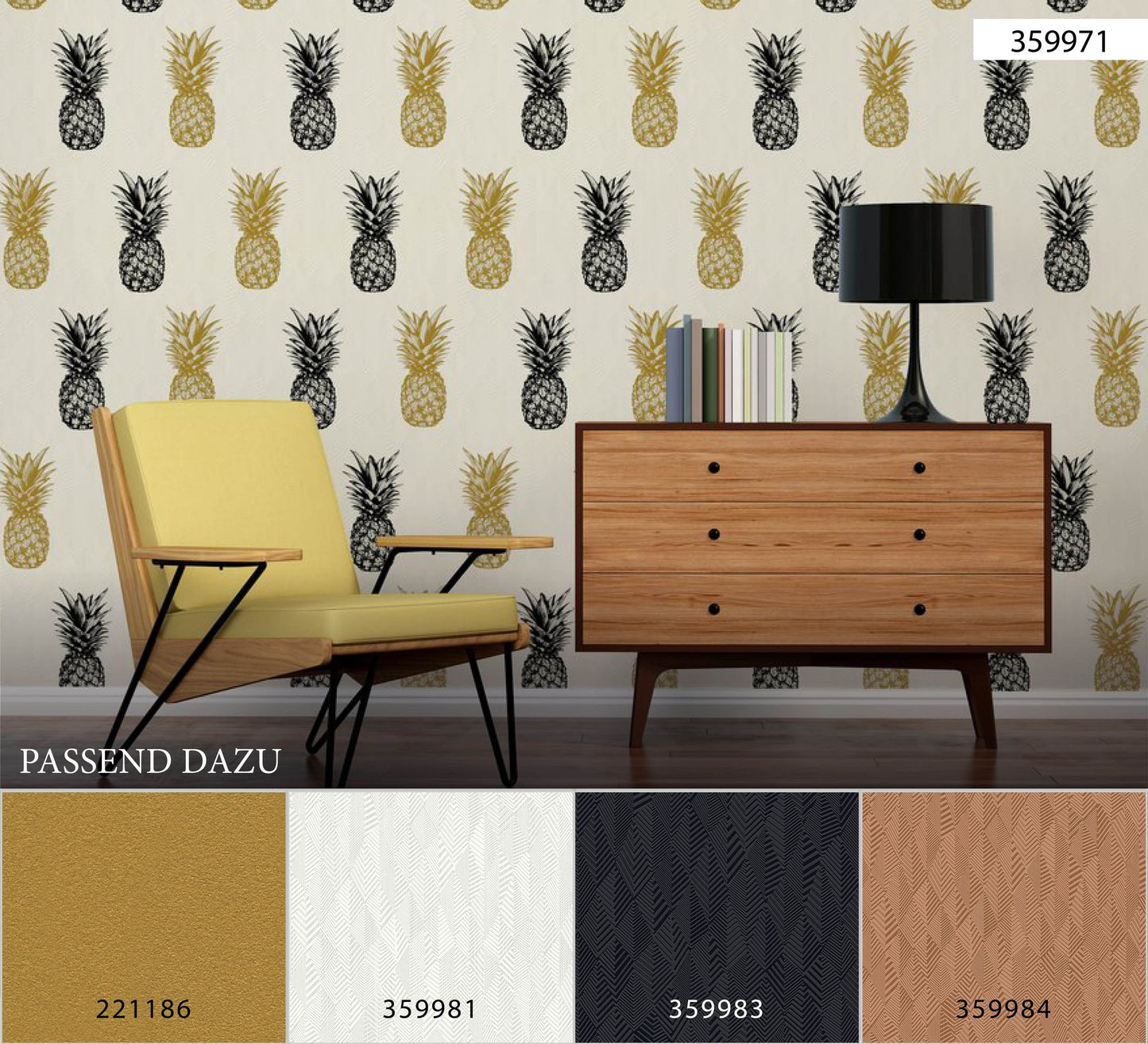 A.S. Création Geometrische Tapete Schwarz Vliestapete 359983 Wandtapete