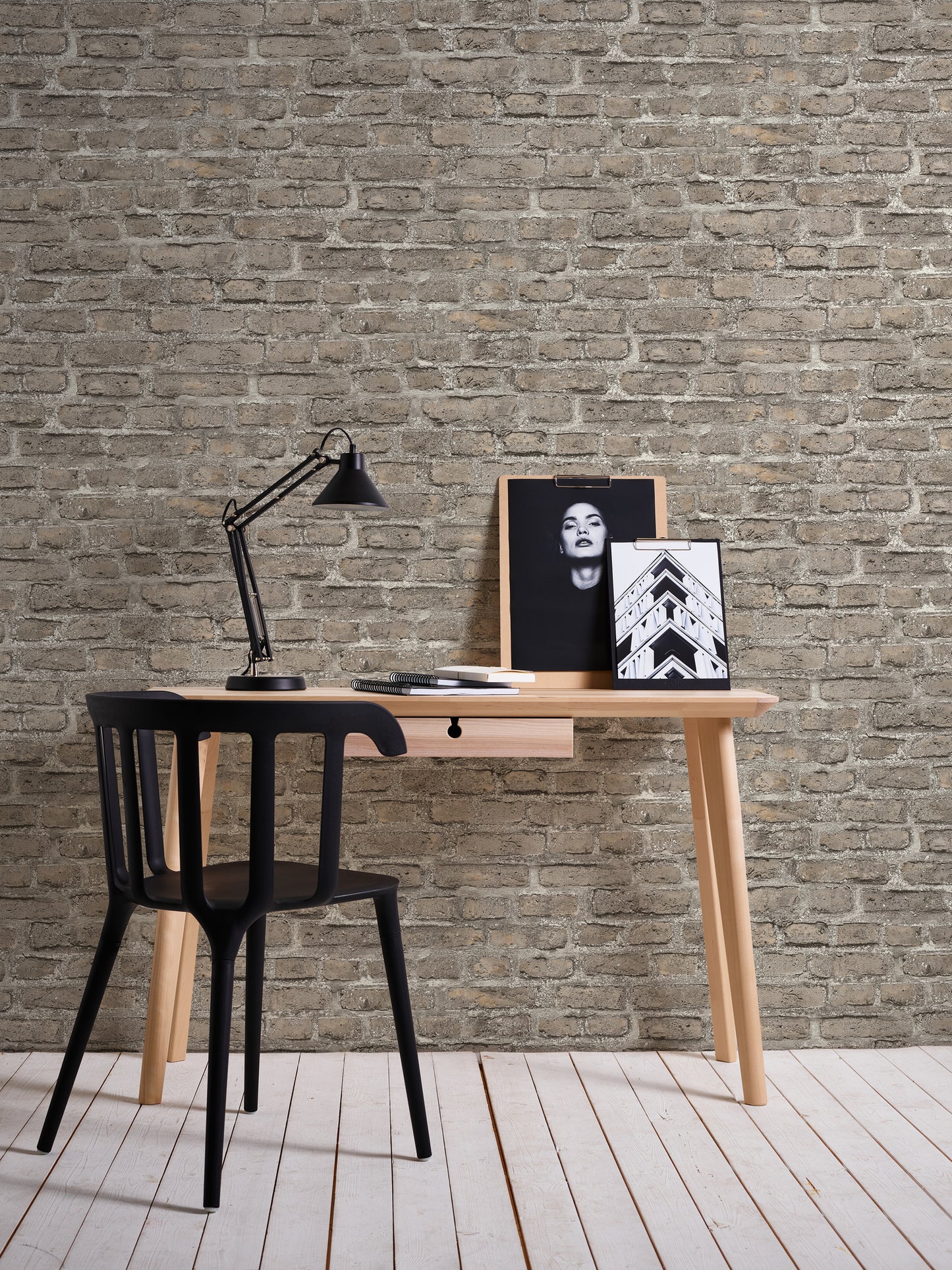 A.S. Création Stein Vinyl Tapete Neue Bude 2.0 Grau Wandtapete Steintapete