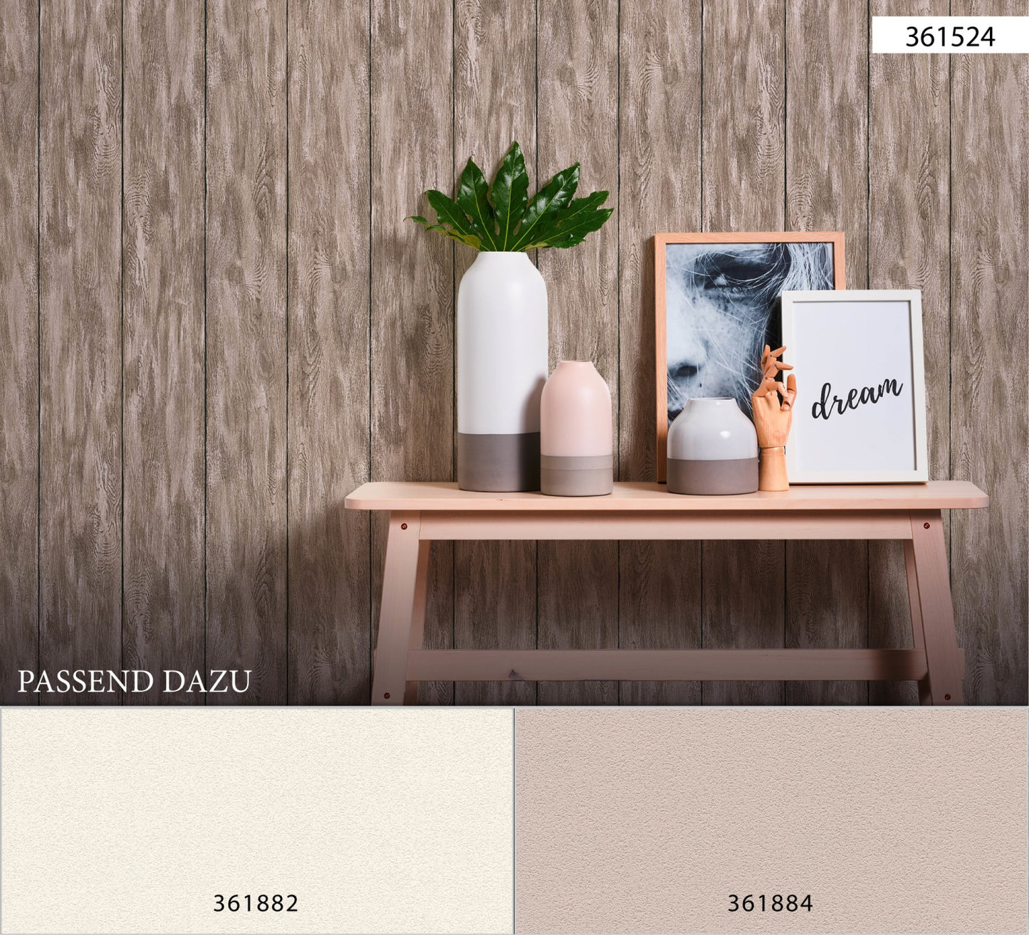 Unitapete Braun Vliestapete 361884 Wandtapete einfarbig A.S. Création Tapete