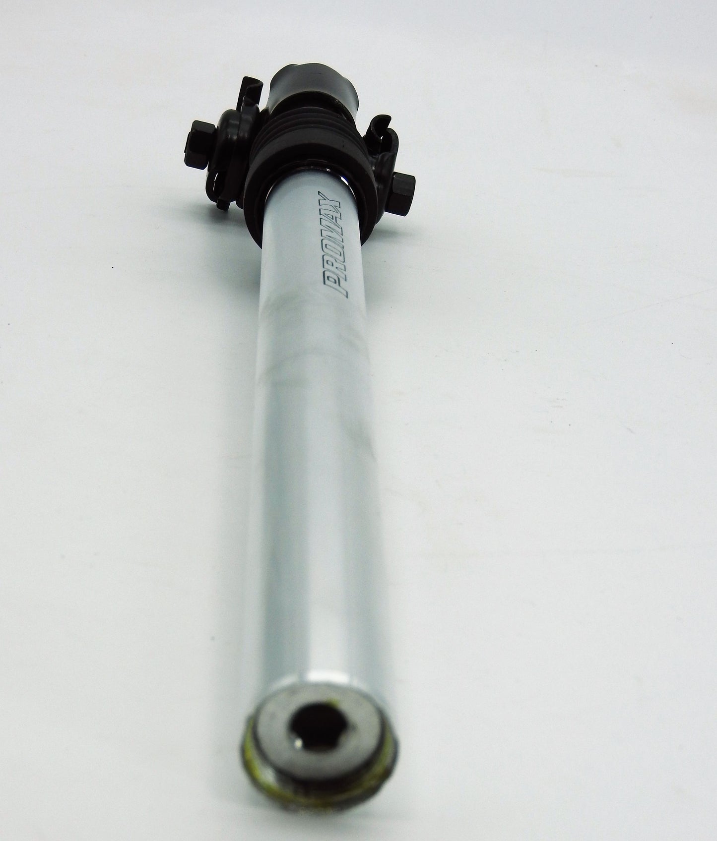 Promax Fahrrad gefederte Sattelstütze mit Kloben Alu Silber Ø25,4-28mm