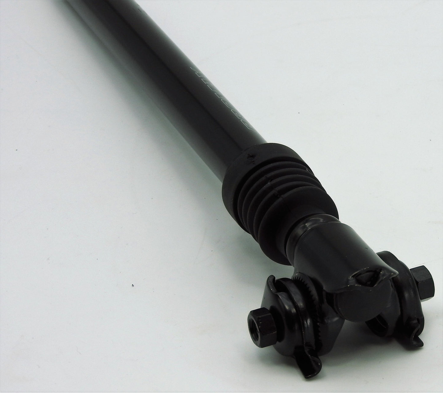 Promax Fahrrad gefederte Sattelstütze mit Kloben Alu Schwarz Ø25,4-28mm
