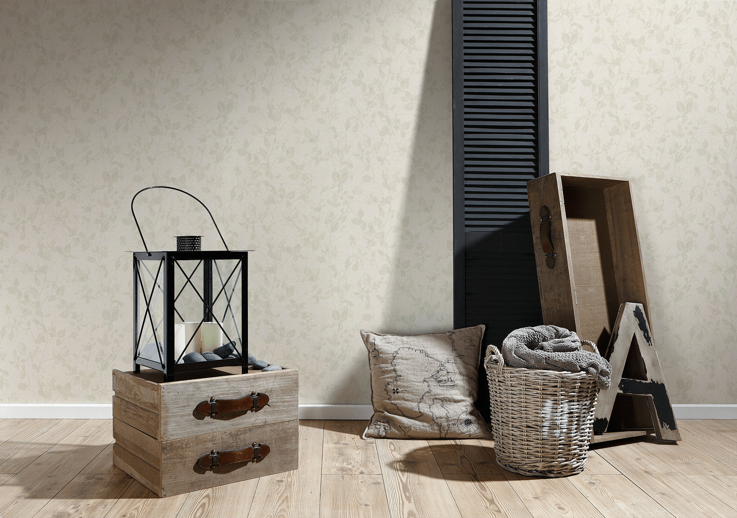 A.S. Création Blumentapete Beige Vliestapete 363974 Wandtapete