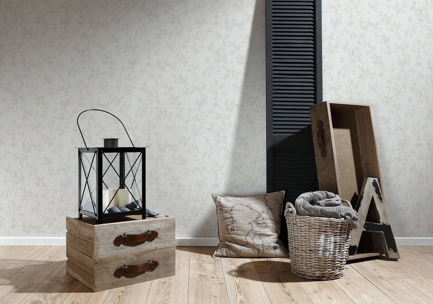A.S. Création Blumentapete Beige Vliestapete 363975 Wandtapete