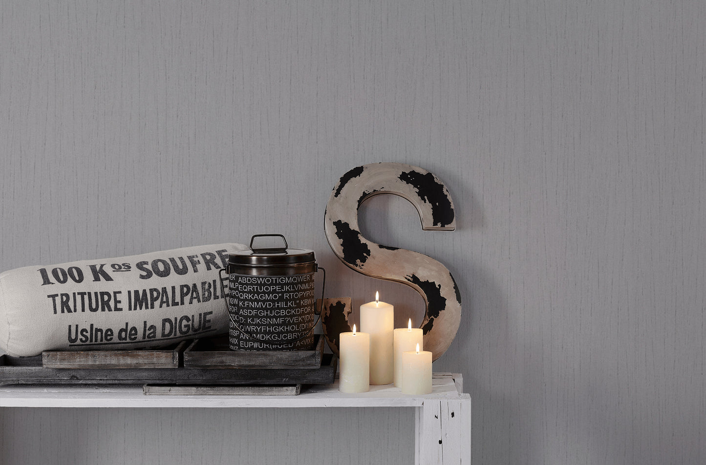 A.S. Création Unitapete Grau Vliestapete 364523 Wandtapete