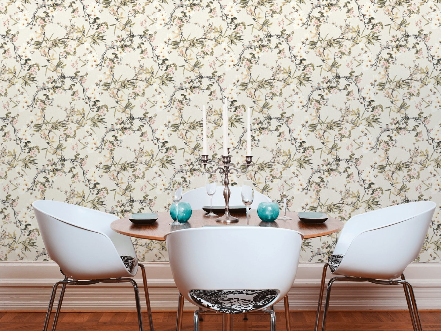 Blumentapete Beige Vliestapete 364982 Wandtapete A.S. Création Tapete