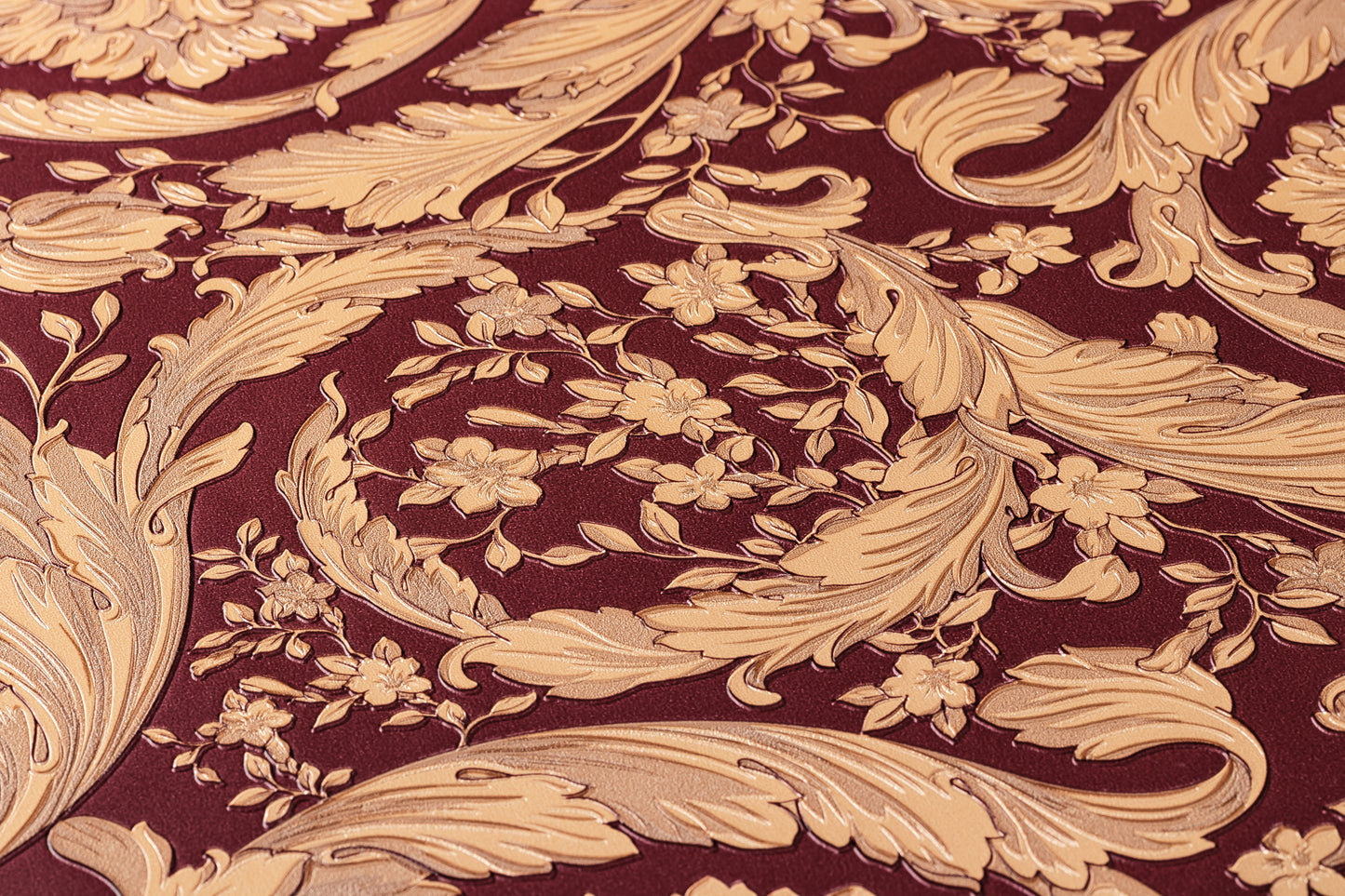 Versace Home Barocktapete Rot 366927 Luxus Vlies Designertapete Tapete Design