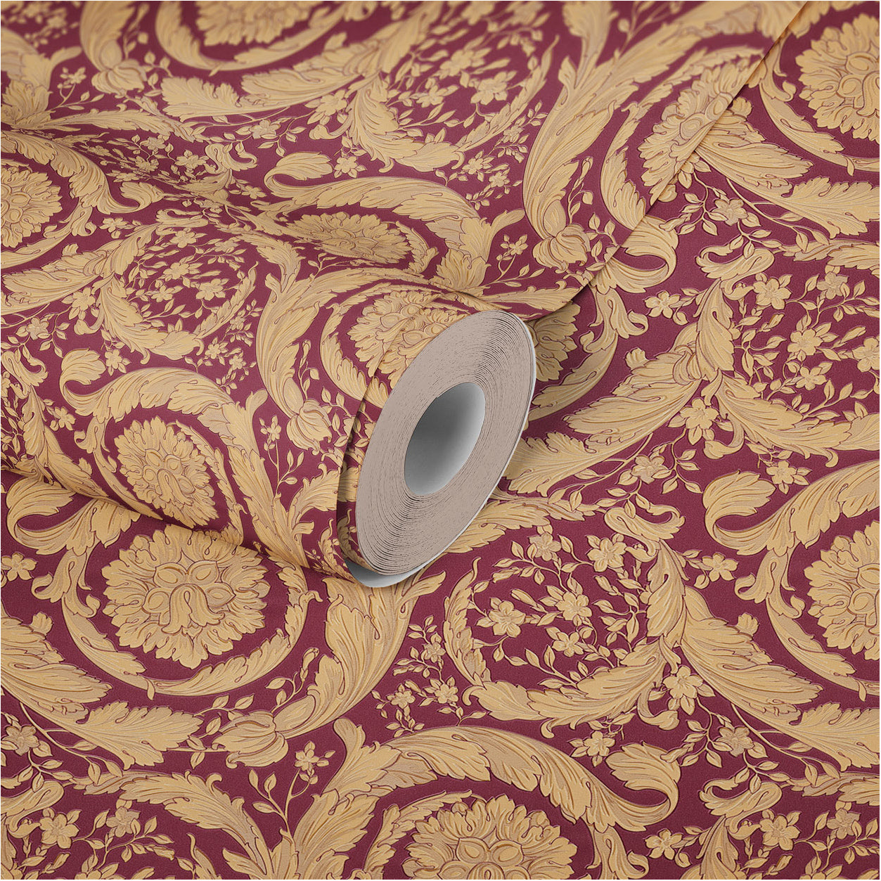 Versace Home Barocktapete Rot 366927 Luxus Vlies Designertapete Tapete Design