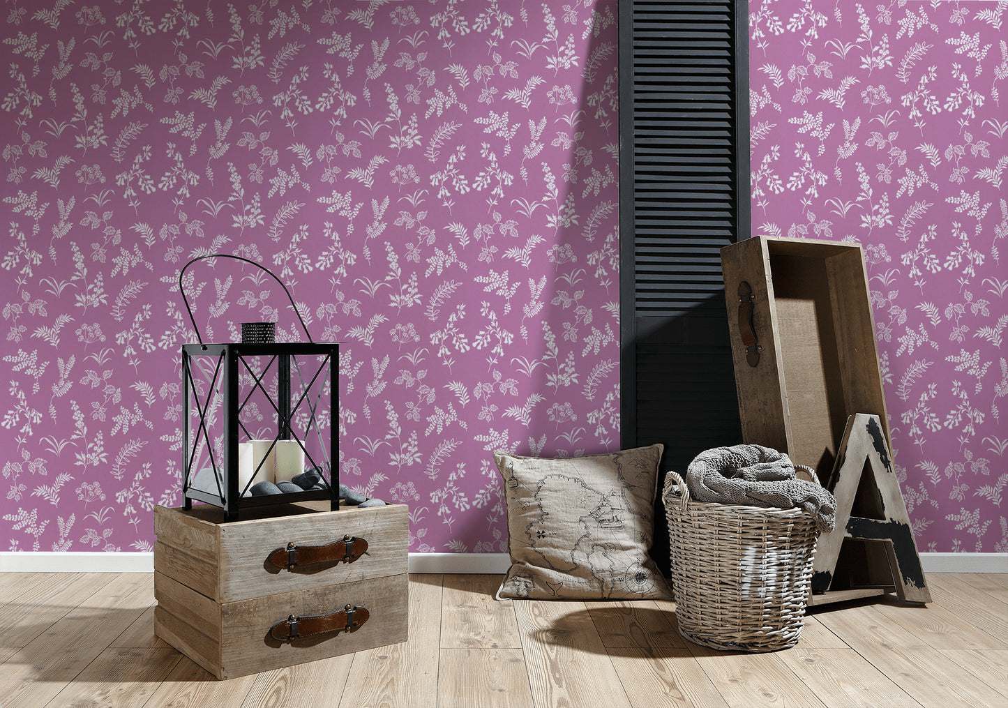 A.S. Création Blumentapete Violett Papiertapete 366936 Wandtapete