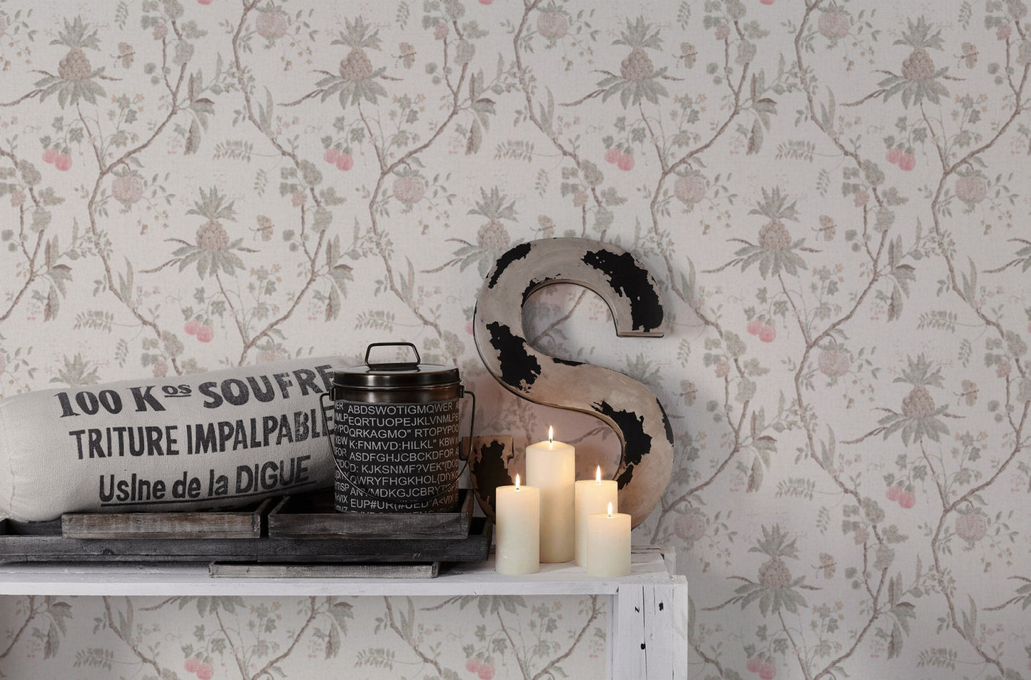 Blumentapete Beige Vliestapete 367191 Wandtapete A.S. Création Tapete