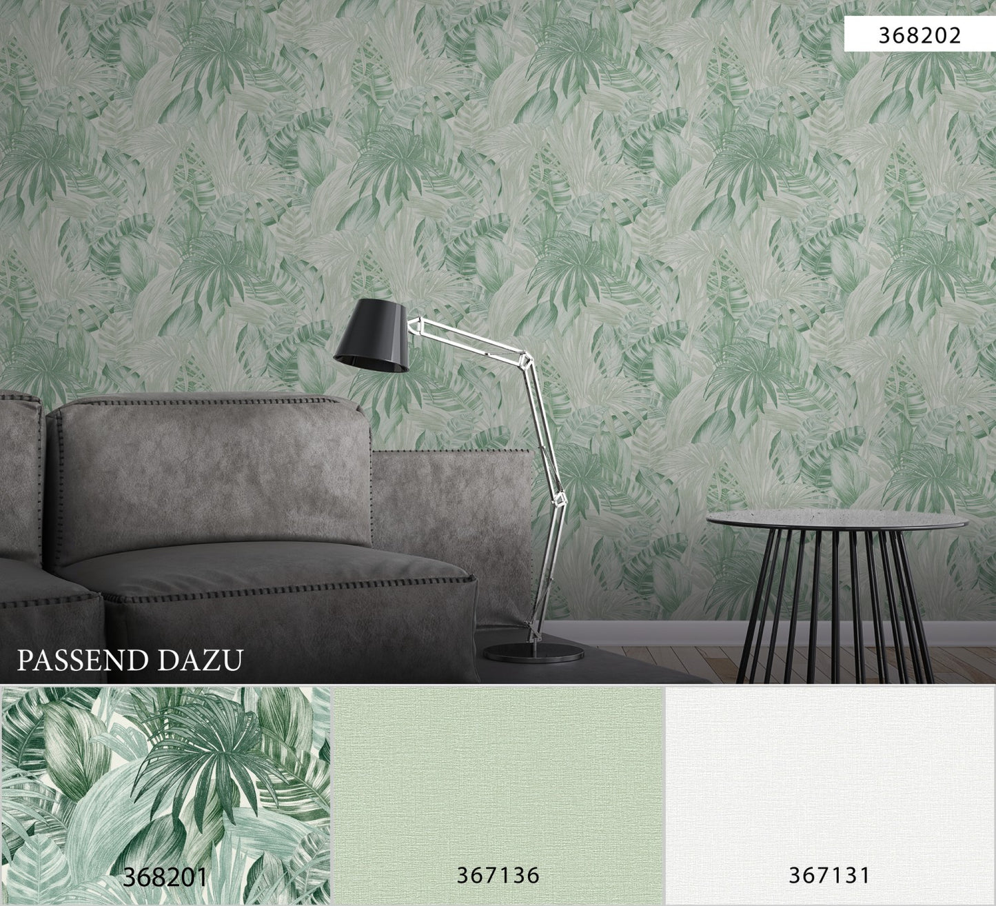 Palmentapete Grün Vliestapete 368202 Wandtapete A.S. Création Tapete