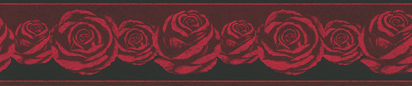 A.S. Création Blumentapete Blumen Rot 368621 Wandtapete Rolle Borte Bordüre