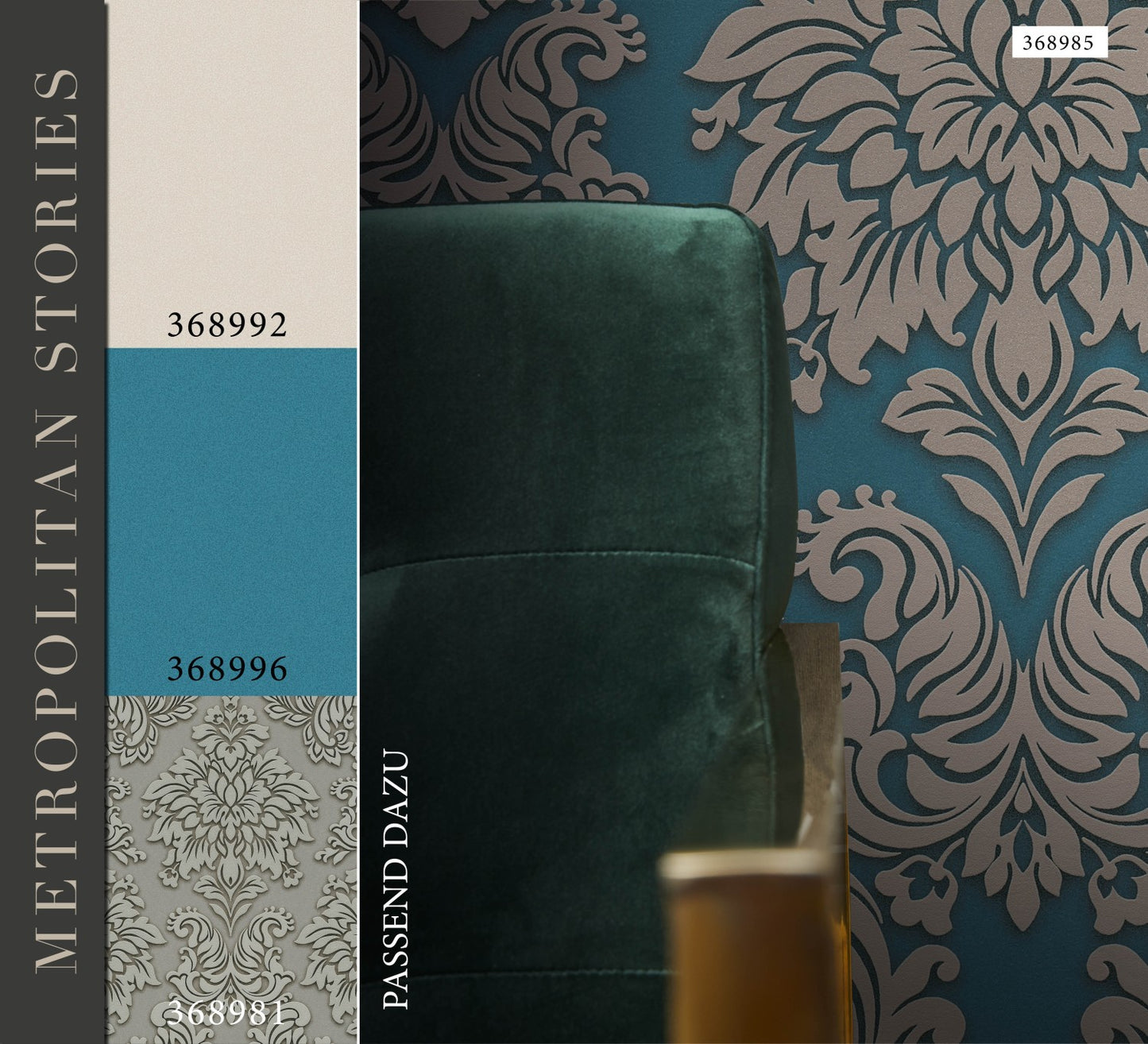 Barocktapete Grau Vliestapete 368981 Wandtapete A.S. Création Tapete