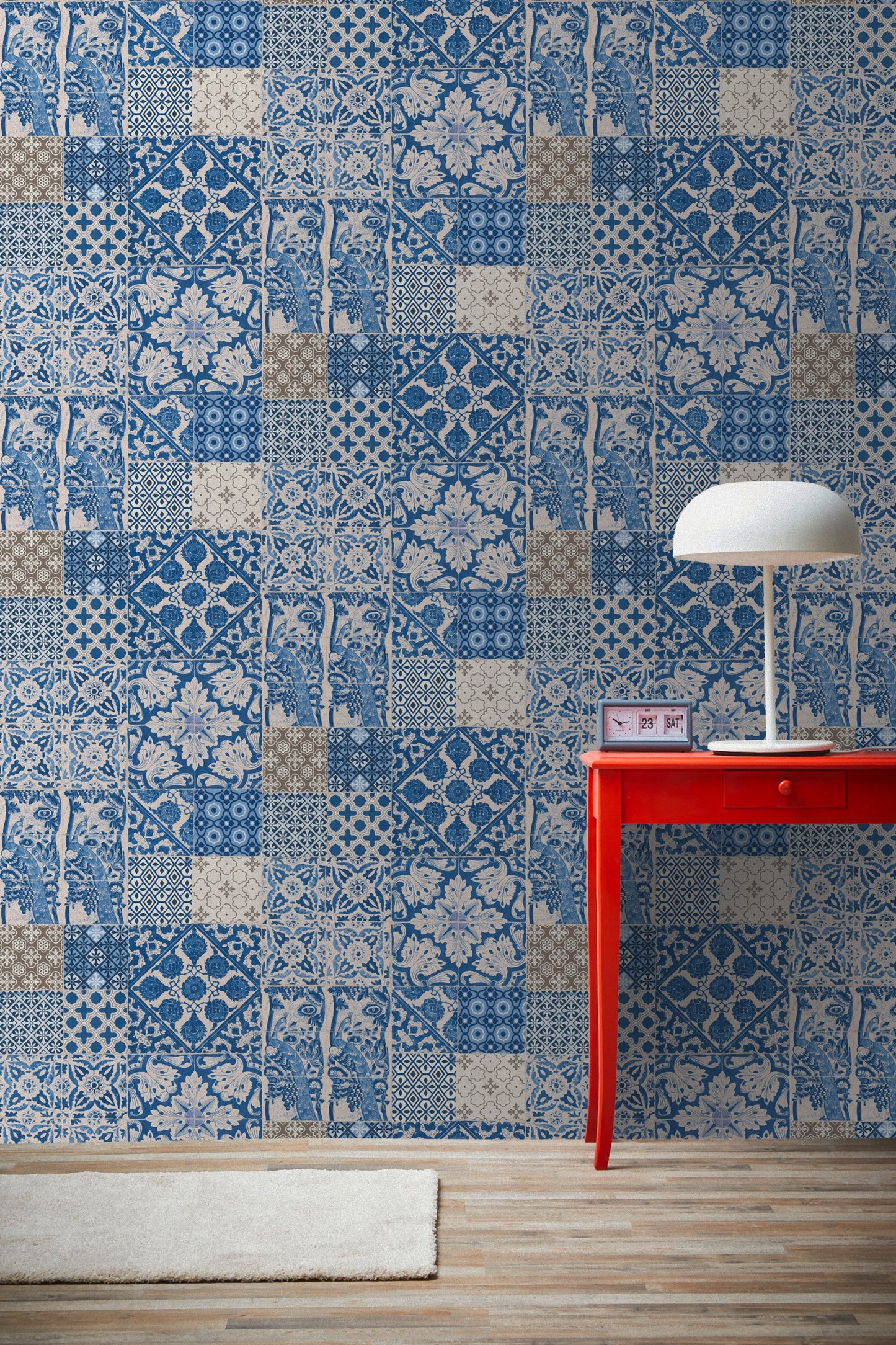 Fliesentapete Blau Vliestapete 369231 Wandtapete A.S. Création Tapete