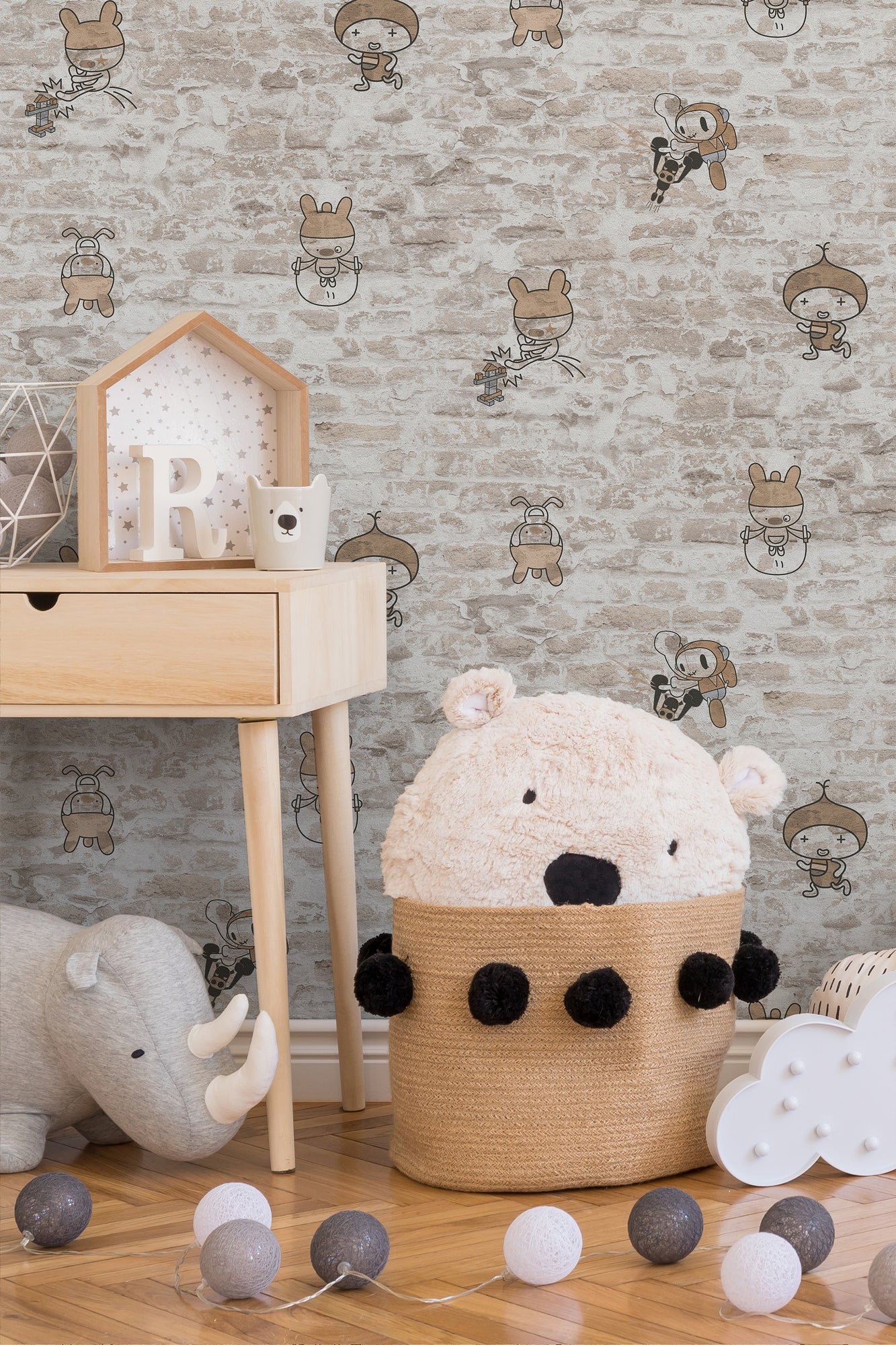 A.S. Création Steintapete Beige Papier 369873 Wandtapete Kinderzimmertapete