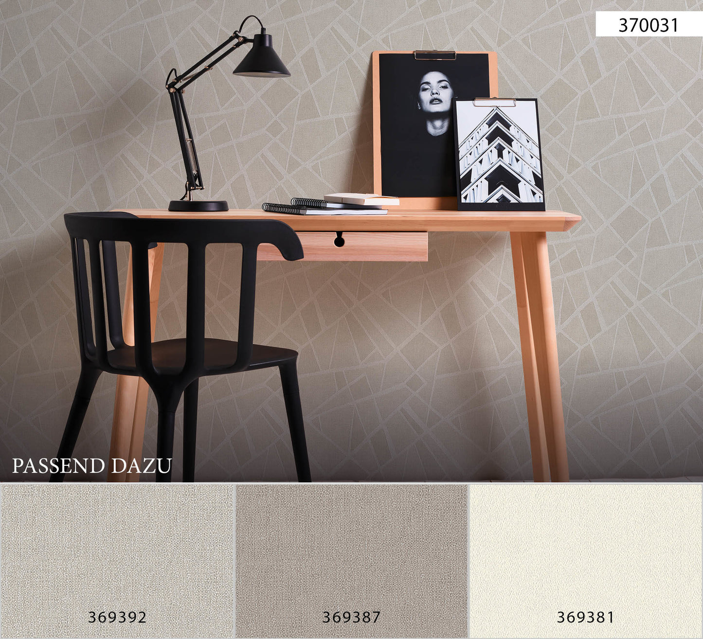 A.S. Création Geometrischetapete Grau Vliestapete 370031 Wandtapete Glitzer