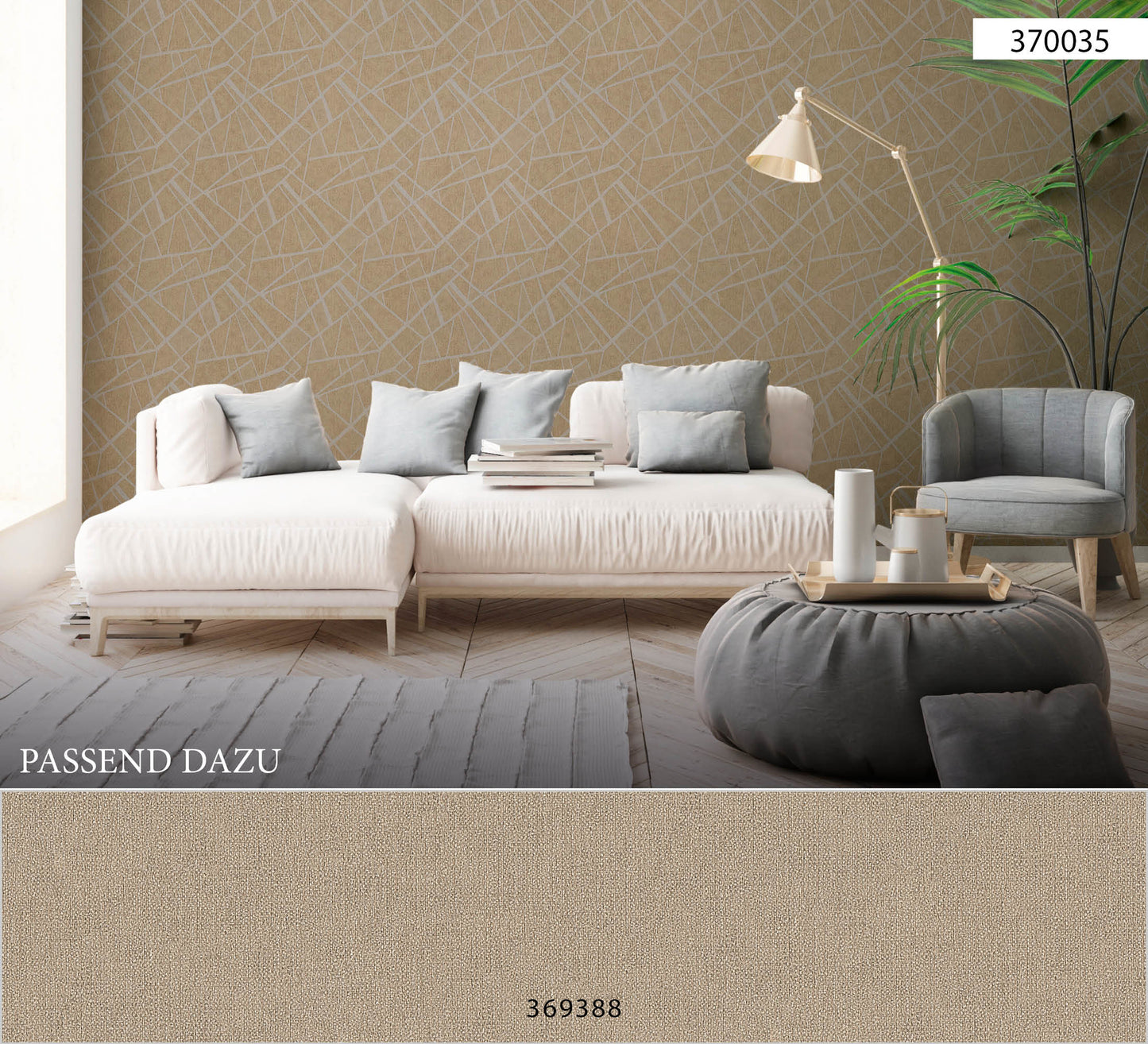 A.S. Création Geometrischetapete Braun Vliestapete 370035 Wandtapete Glitzer