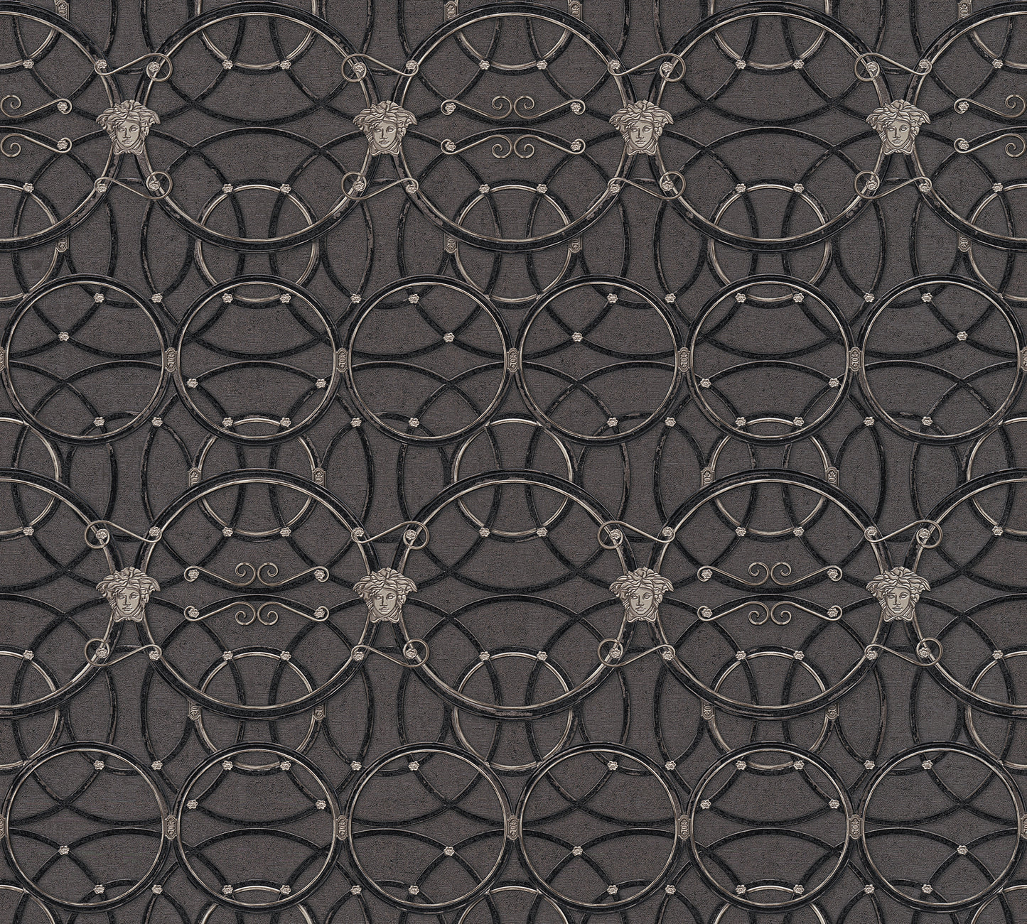 Versace Home Barocktapete Silber 370494 Luxus Vlies Designertapete Tapete Design
