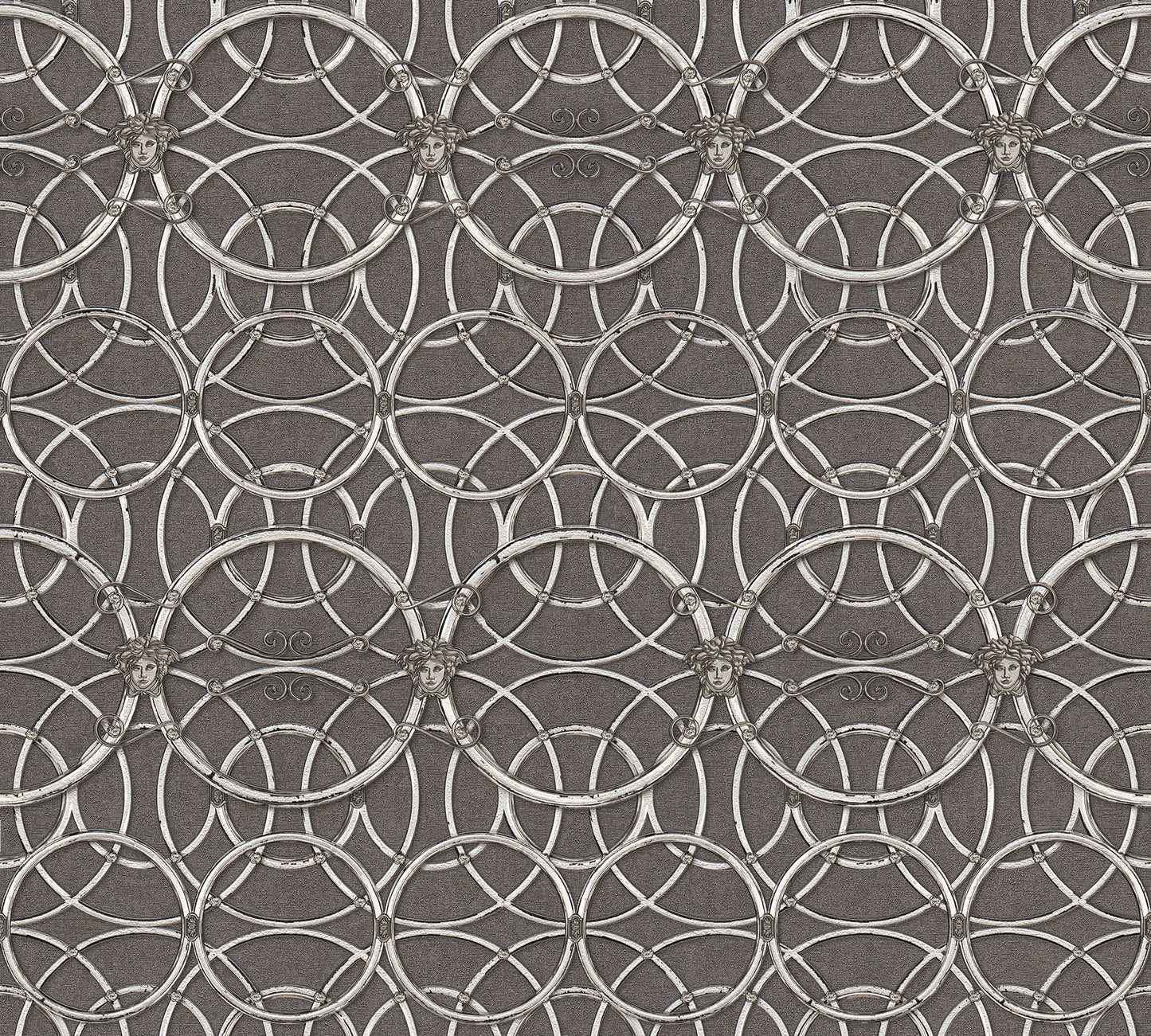 Versace Home Barocktapete Silber 370495 Luxus Vlies Designertapete Tapete Design