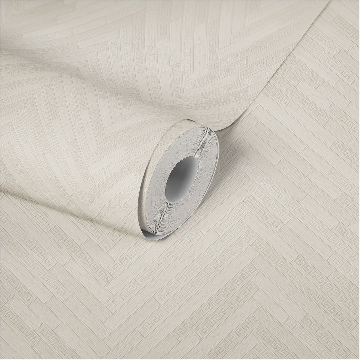Versace Home Tapete in Holzoptik Creme 370515 Luxus Vlies Designertapete Design