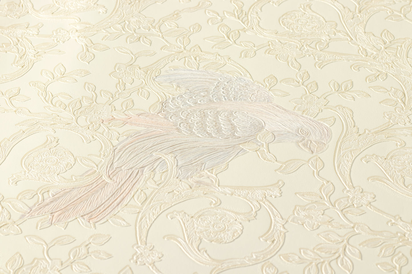 Versace Home Vogeltapete Silber 370535 Luxus Vlies Designertapete Tapete Design