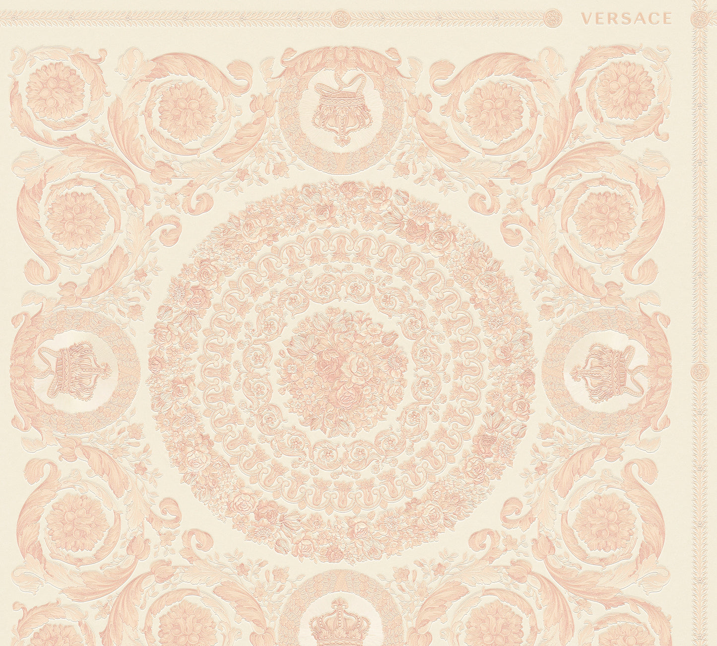 Versace Home Barocktapete Rosa 370556 Luxus Vlies Designertapete Tapete Design