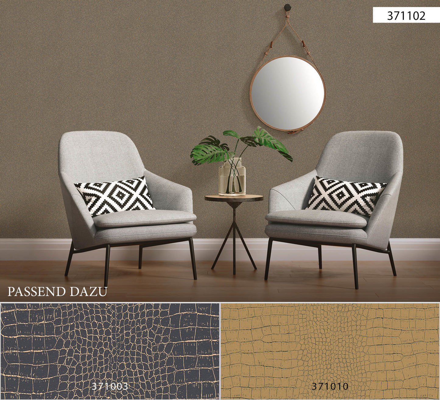 A.S. Création Unitapete Gold Vliestapete 371102 Wandtapete Tapete