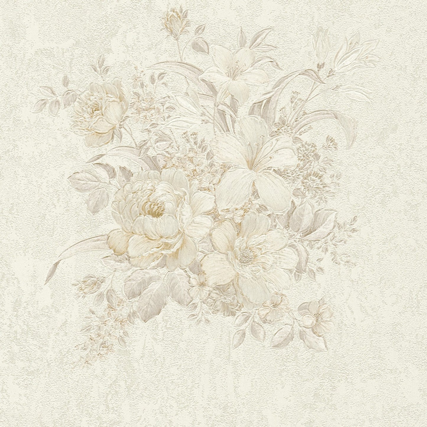 Blumentapete Beige Vliestapete 372254 Wandtapete A.S. Création Tapete