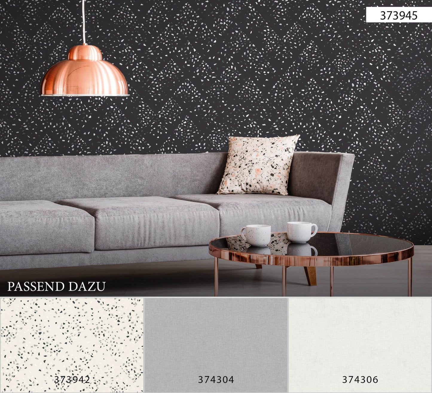 Moderne Tapete Schwarz Vliestapete 373945 Wandtapete A.S. Création Tapete