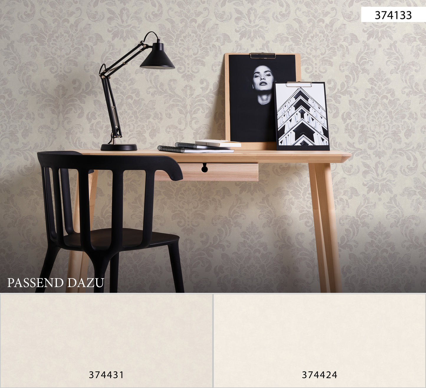 A.S. Création Barock Vinyl Tapete Neue Bude 2,Used Gla Weiß Orient Wandtapete