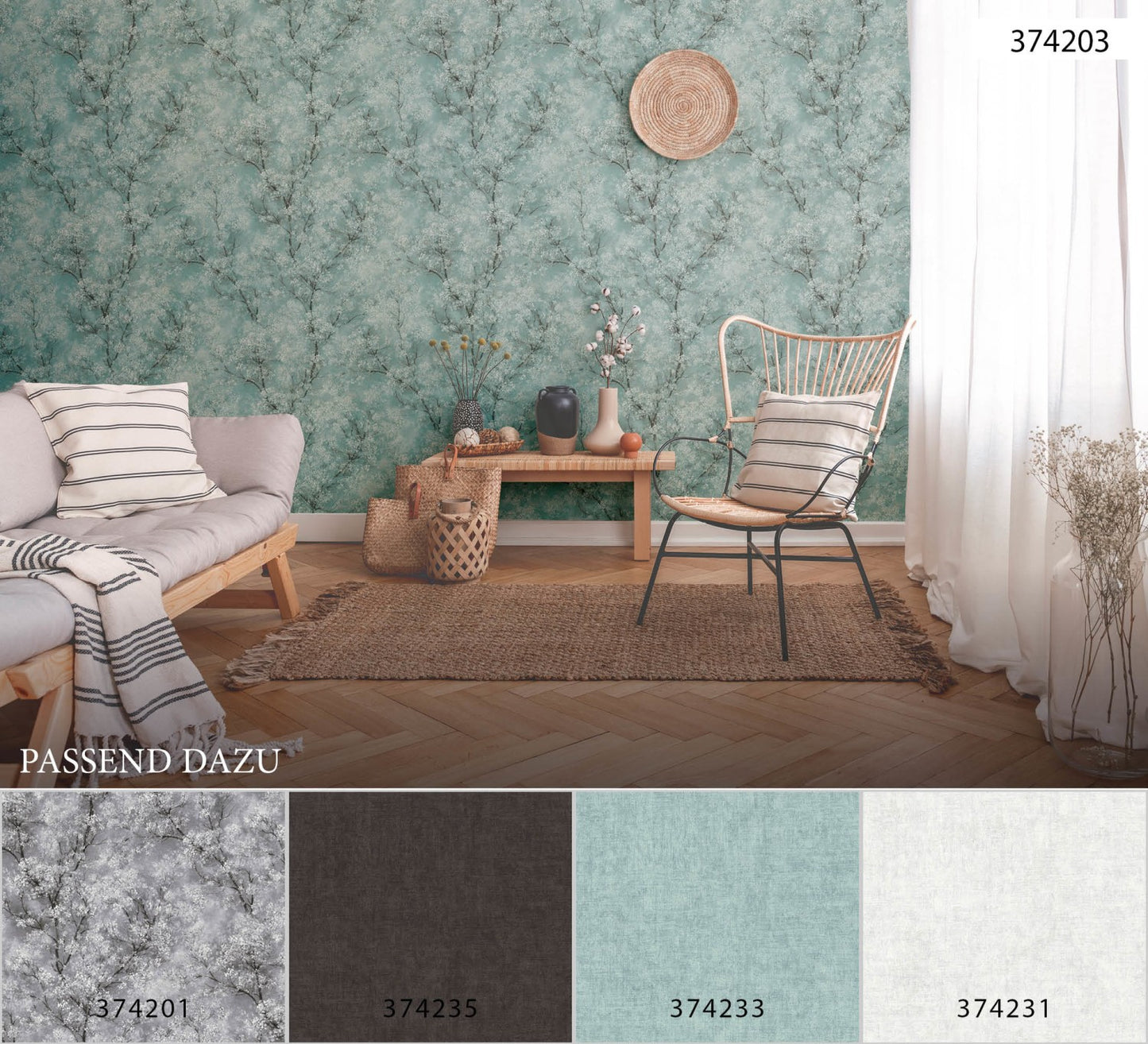 Waldtapete Grün Vliestapete 374203 Wandtapete A.S. Création Tapete