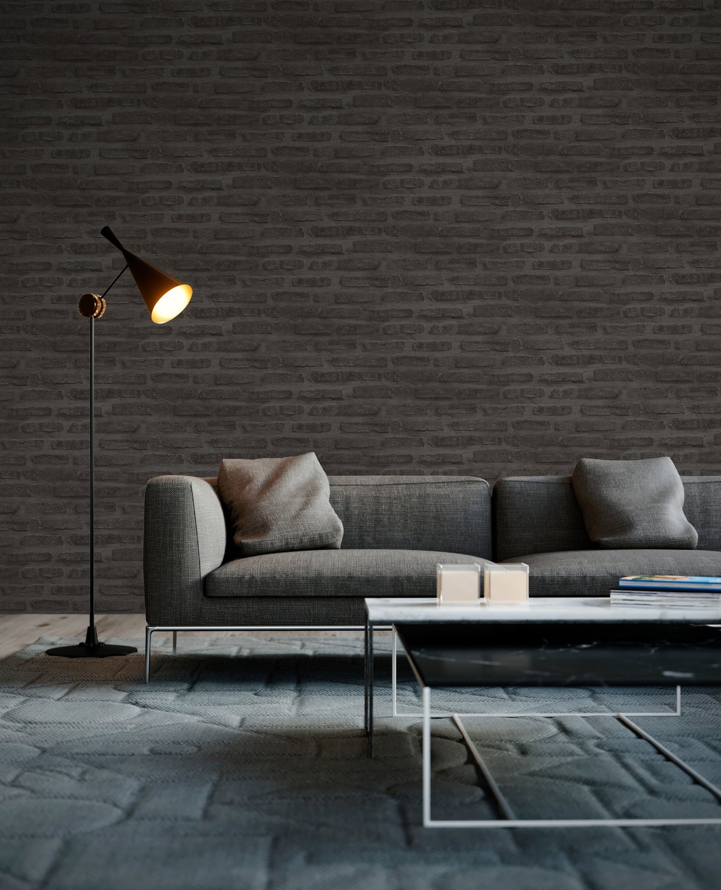 Livingwalls Stein Vinyl Tapete New Walls Loft Livin Grau Wandtapete Steintapete