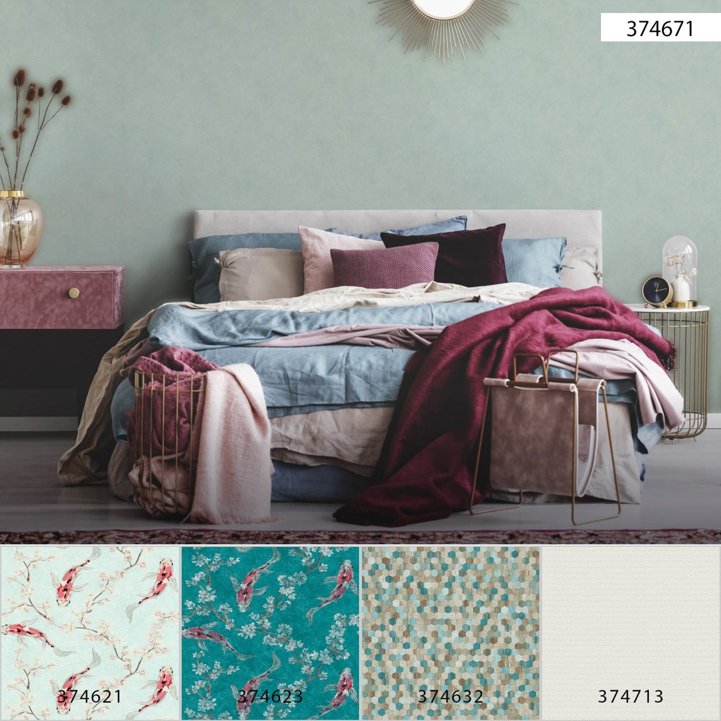 Unitapete Blau Vliestapete 374671 Wandtapete einfarbig A.S. Création Tapete