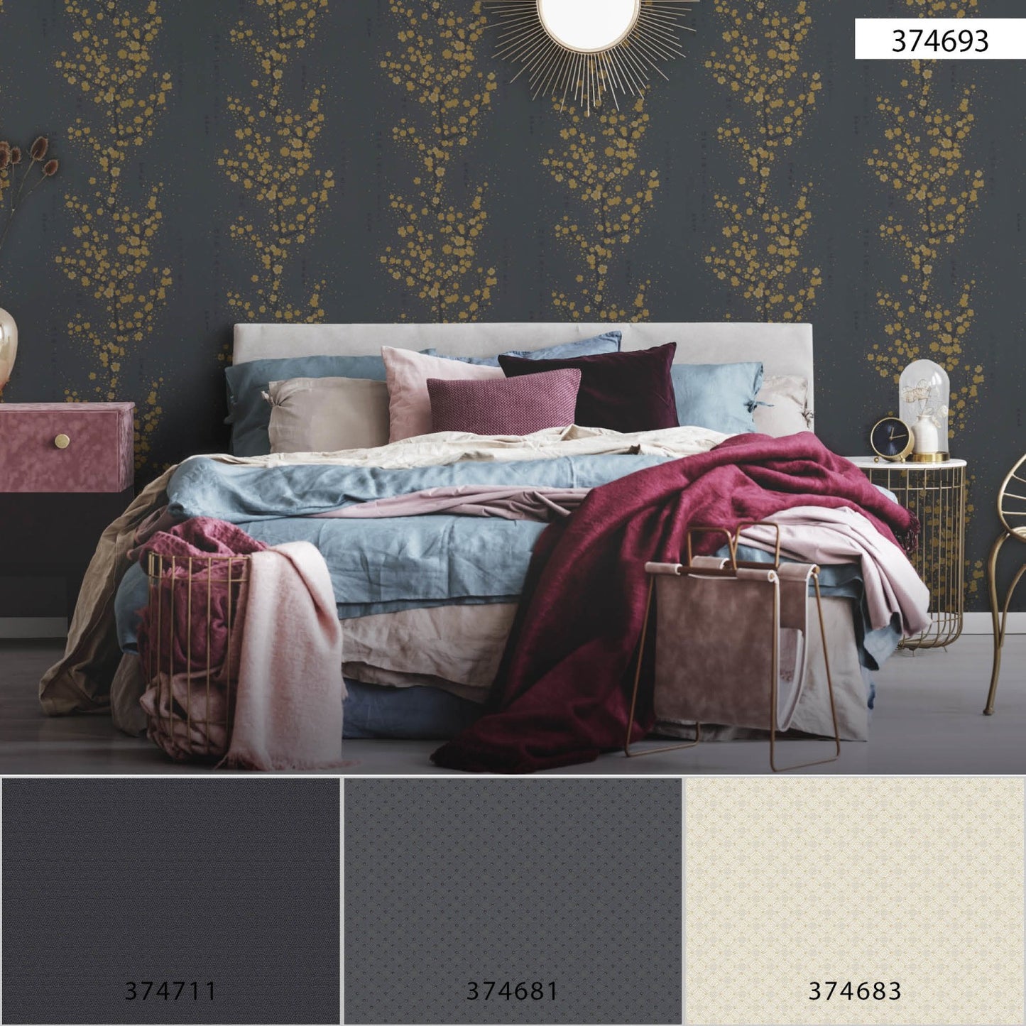 Japanische & Chinesische Tapete Schwarz Vliestapetenrolle 374693 A.S. Création Tapete