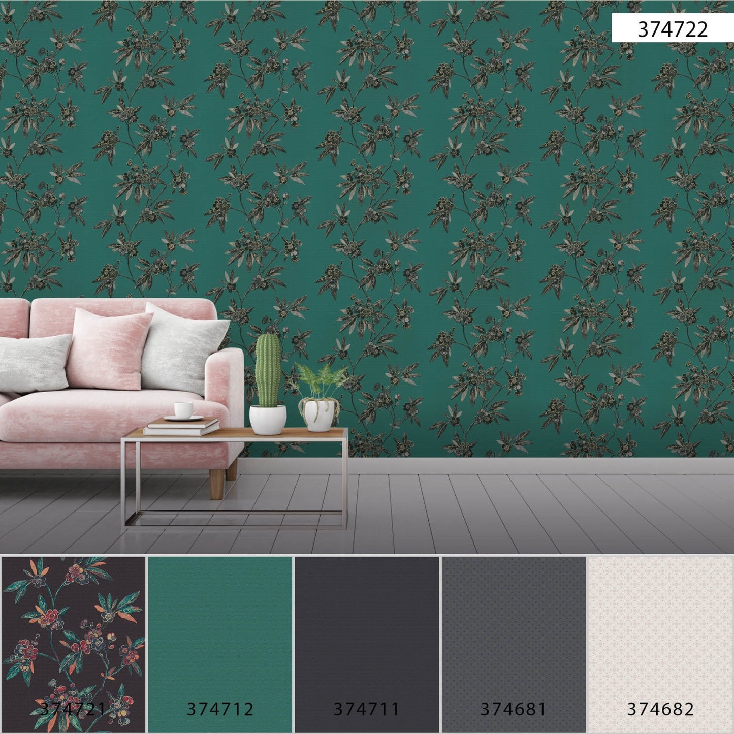 Japanische & Chinesische Tapete Grün Vliestapetenrolle 374722 A.S. Création Tapete