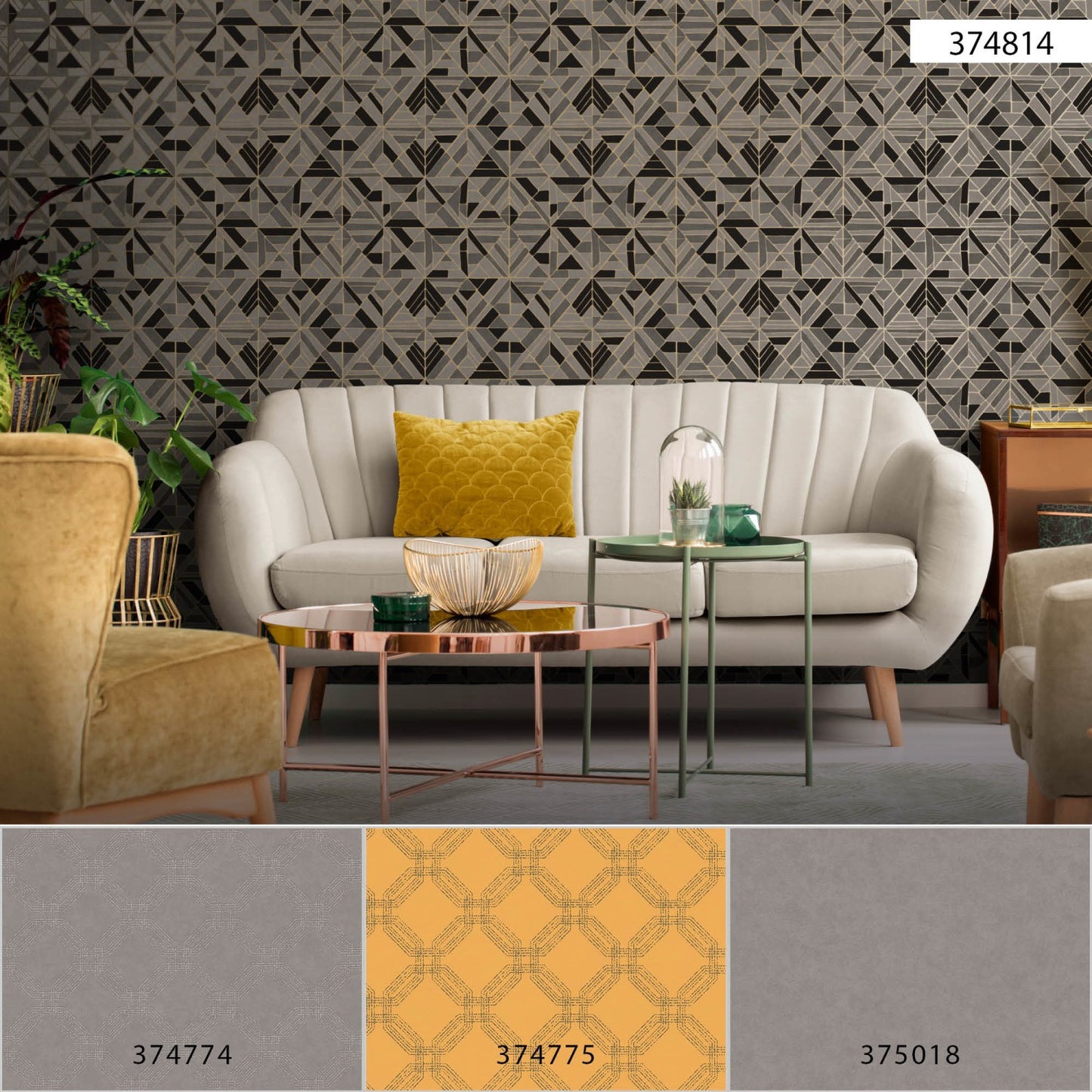 Retrotapete / Vintagetapete Braun Vliestapete 374814 Wandtapete A.S. Création Tapete