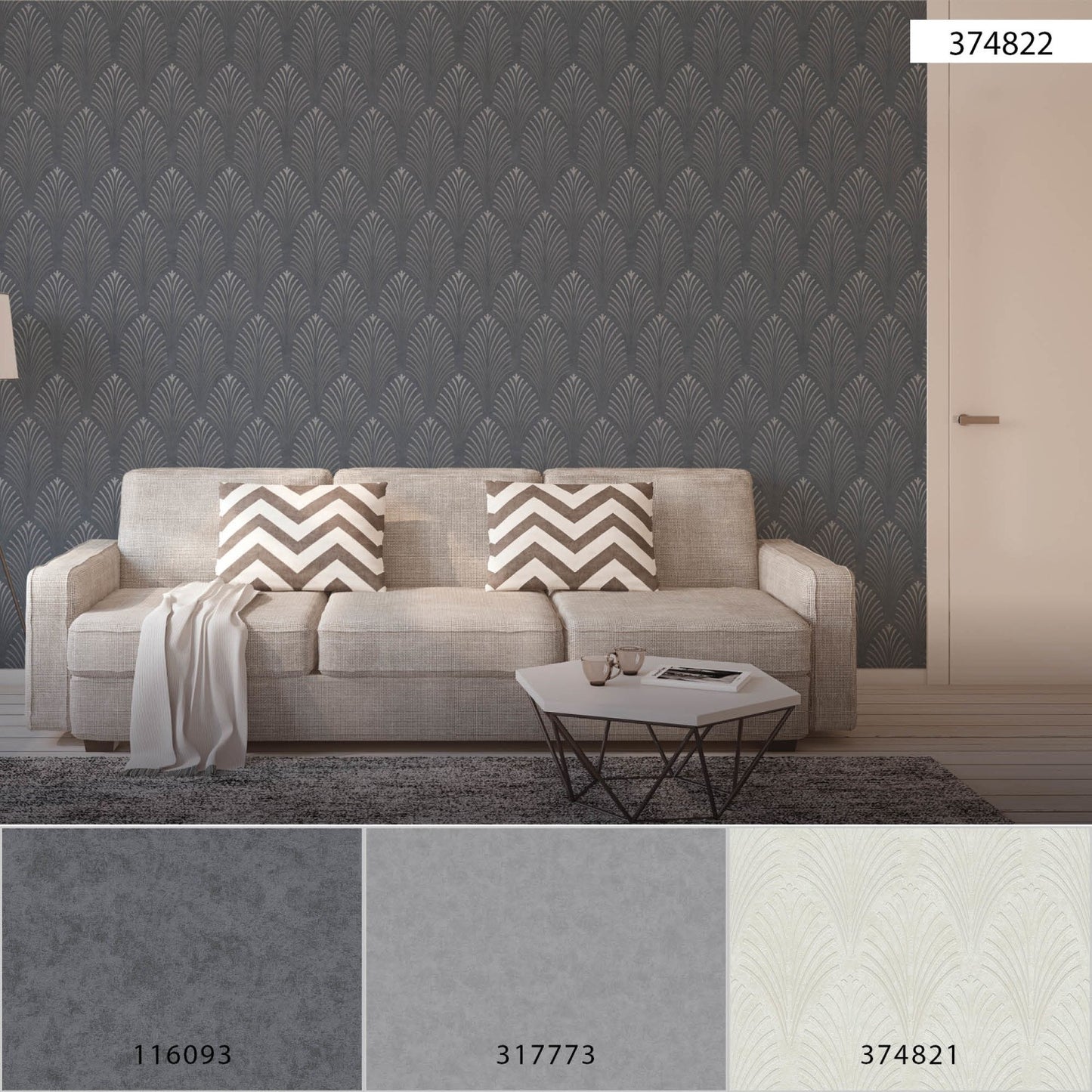 Designtapete Schwarz Vliestapete 374822 Wandtapete A.S. Création Tapete