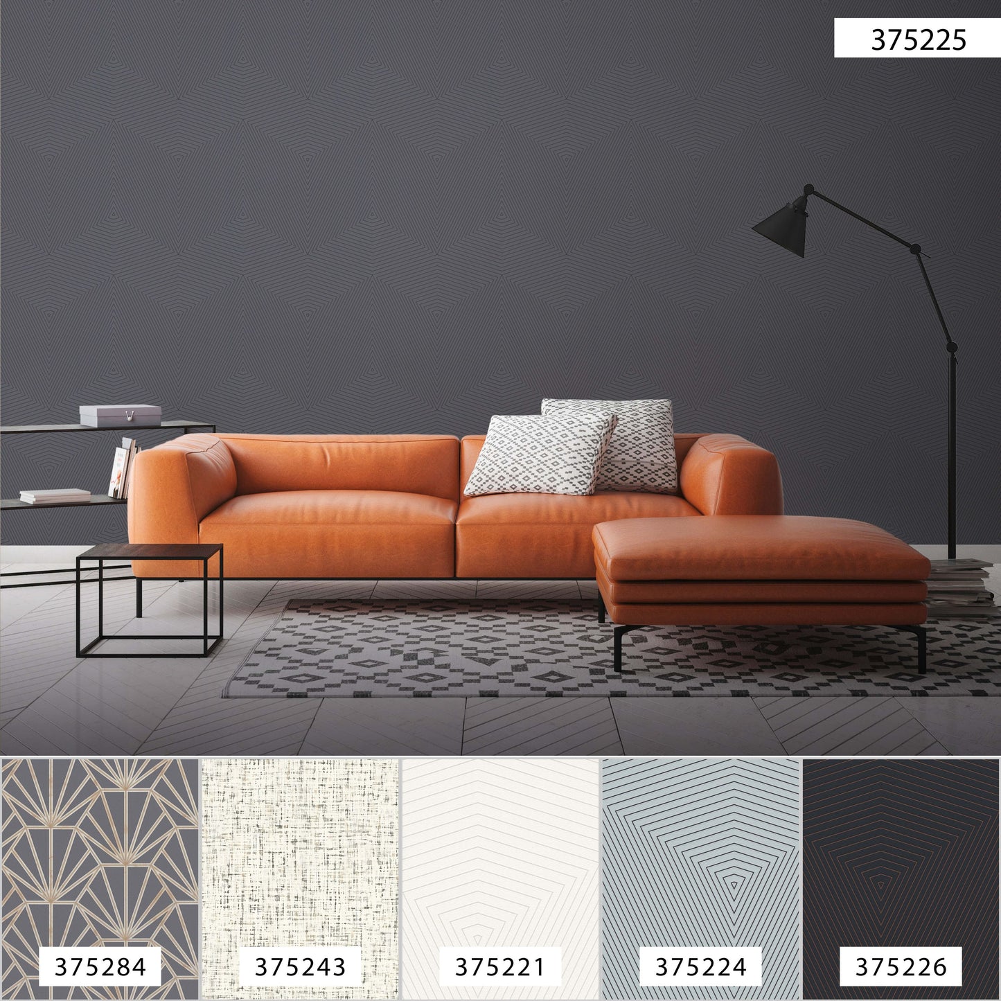 Daniel Hechter Tapete geometrisch Grau 375225 Wandtapete Vliestapete Grafik