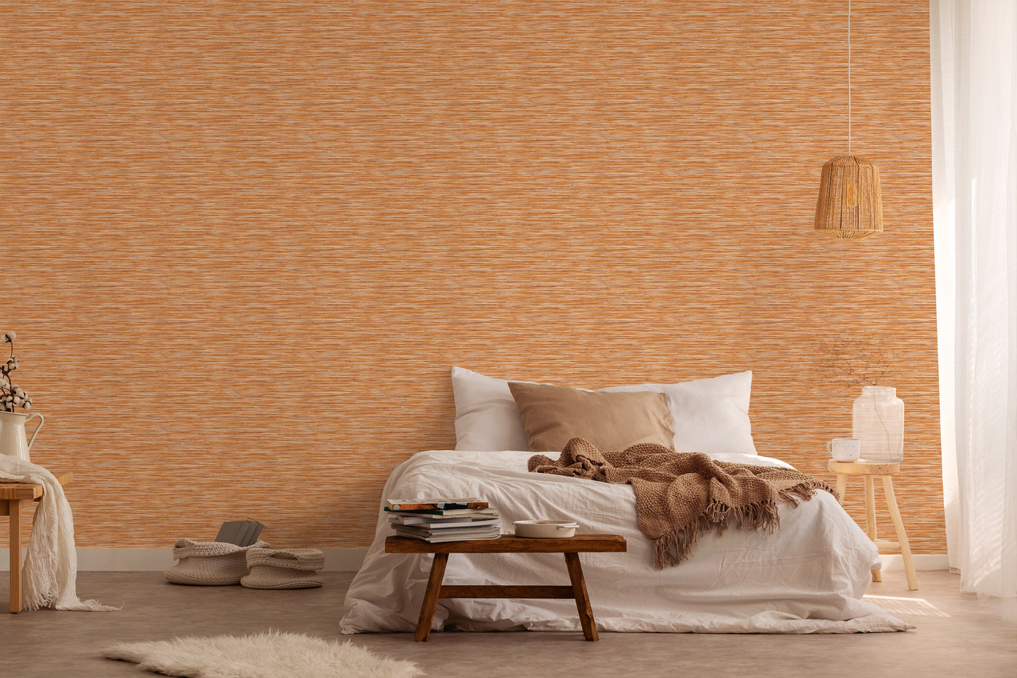Daniel Hechter Designertapete Orange 375251 Wandtapete Vliestapete Floral Vinyl
