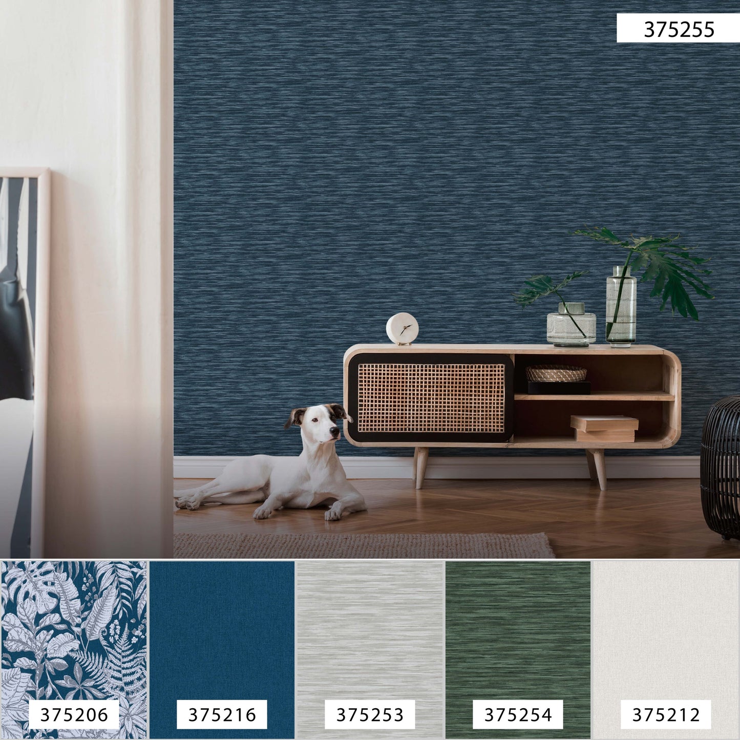 Daniel Hechter Designertapete Blau 375255 Wandtapete Vliestapete Floral Vinyl