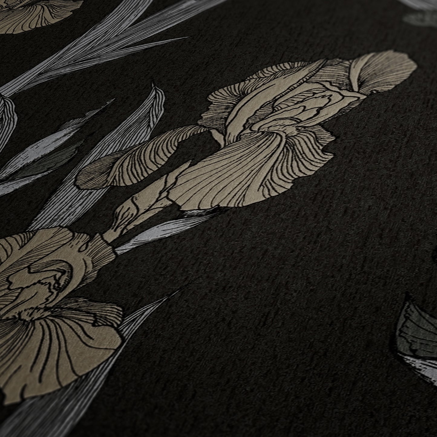 Daniel Hechter Blumentapete Schwarz 375261 Wandtapete Vliestapete Floral Vinyl