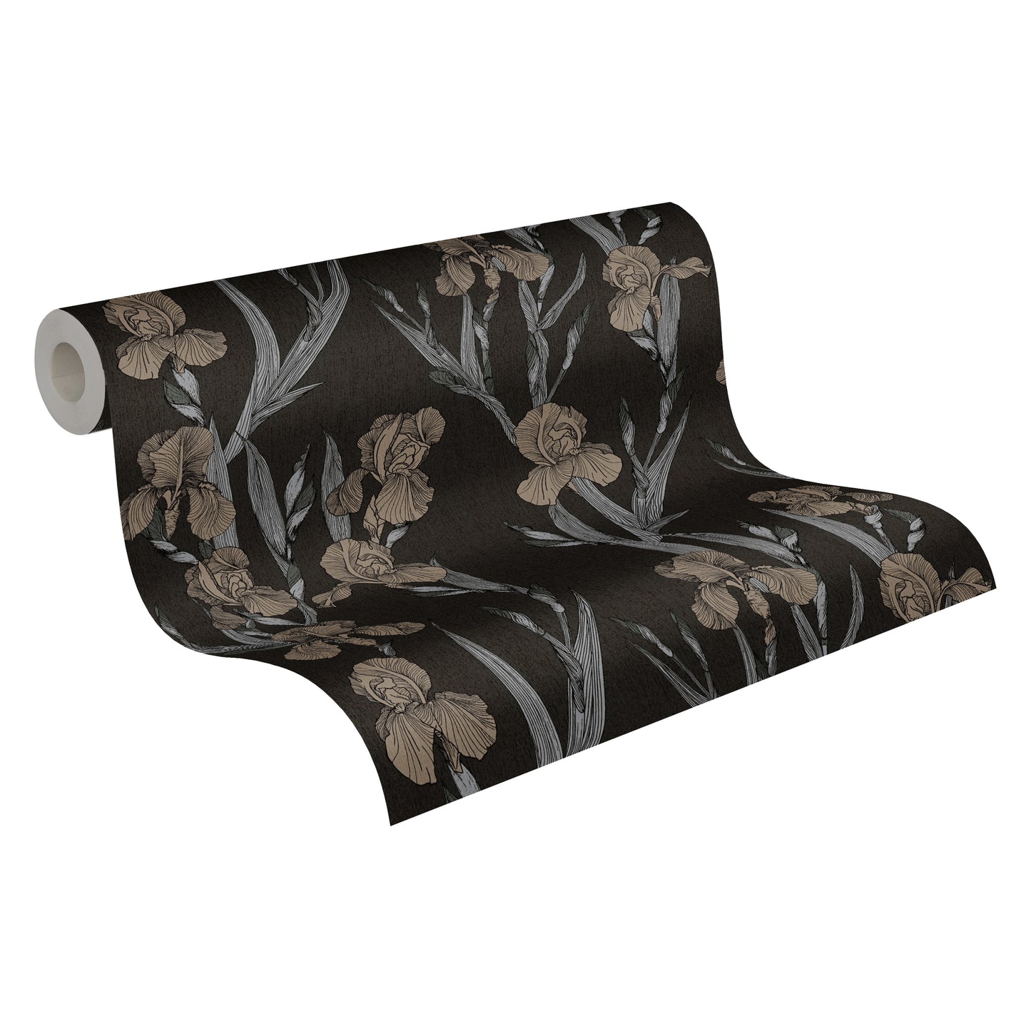 Daniel Hechter Blumentapete Schwarz 375261 Wandtapete Vliestapete Floral Vinyl