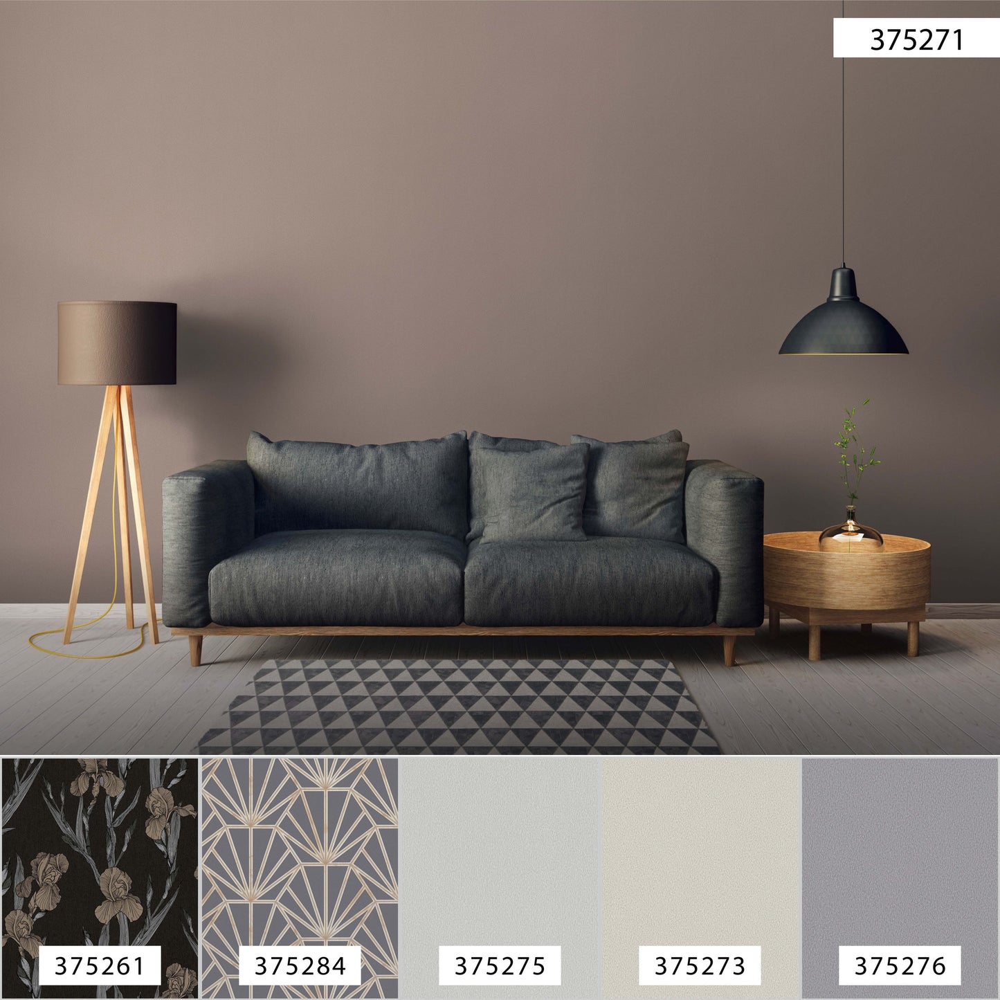 Daniel Hechter Unitapete Braun 375271 Wandtapete Vliestapete Floral Unis Vinyl