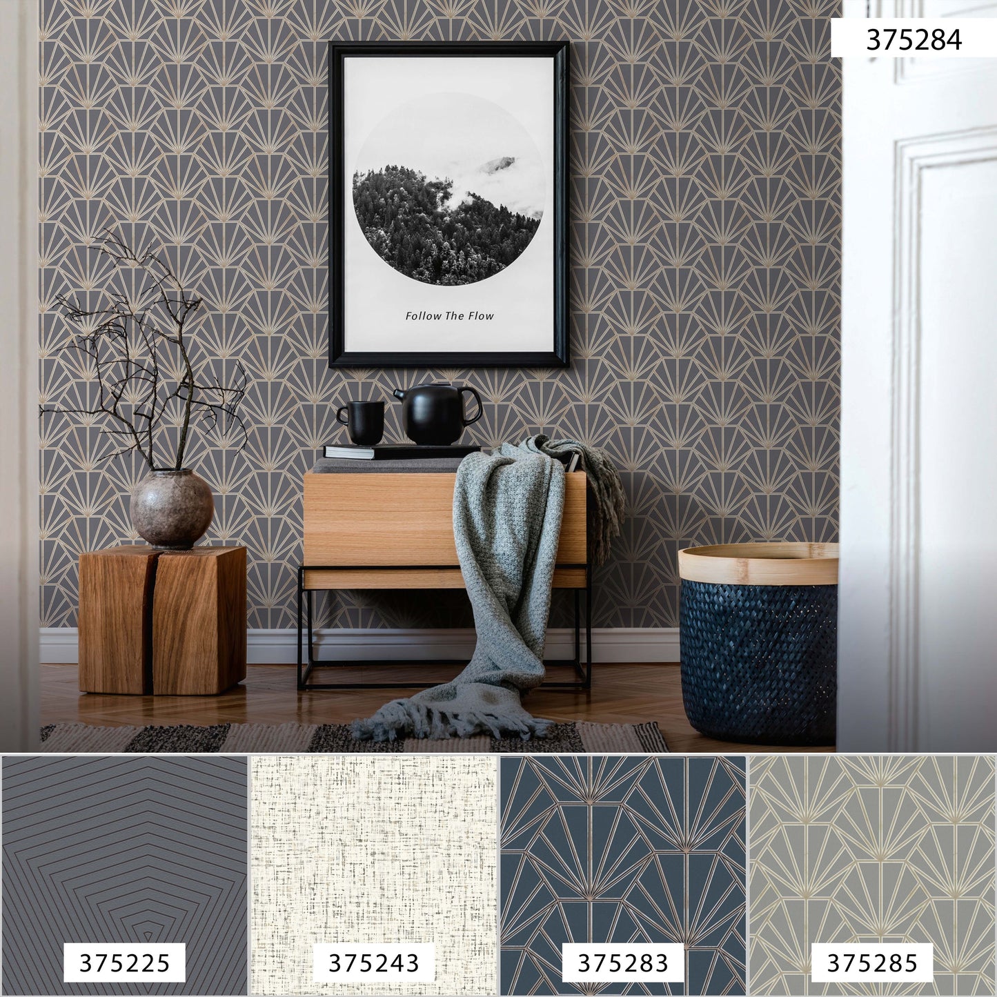 Daniel Hechter Tapete geometrisch Blau 375284 Wandtapete Vliestapete Grafik