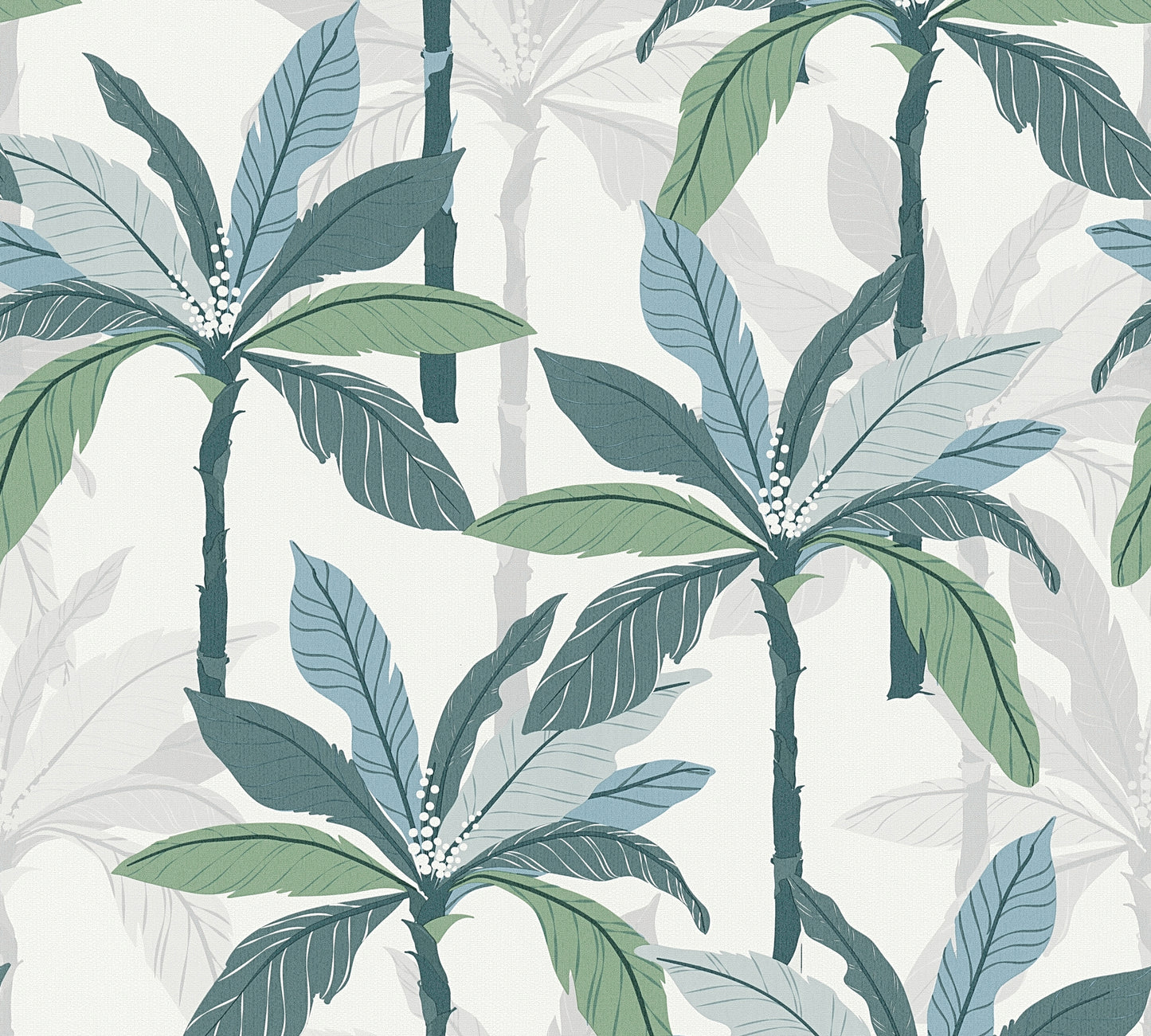 A.S. Création Dschungeltapete Blau 375301 Wandtapete Vliestapete Floral Vinyl
