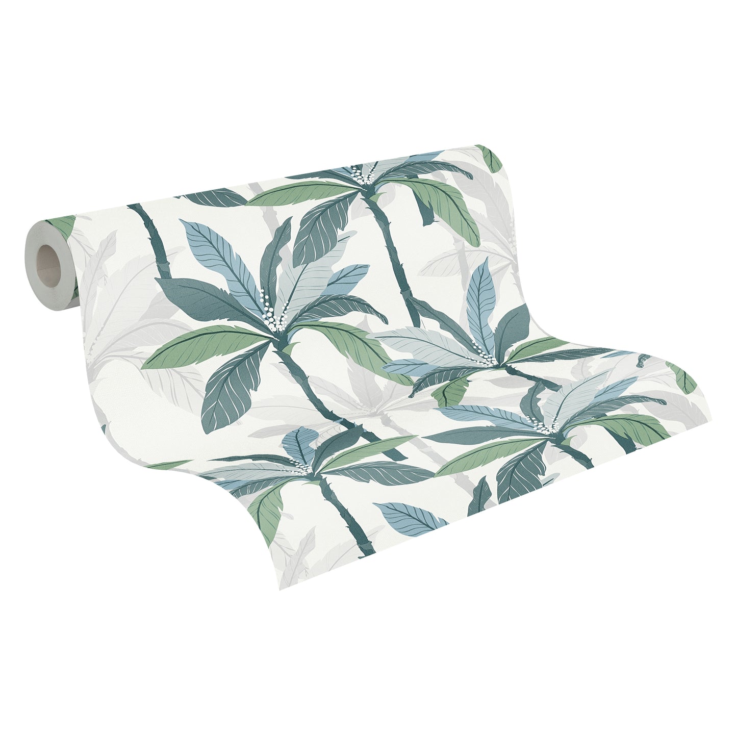 A.S. Création Dschungeltapete Blau 375301 Wandtapete Vliestapete Floral Vinyl