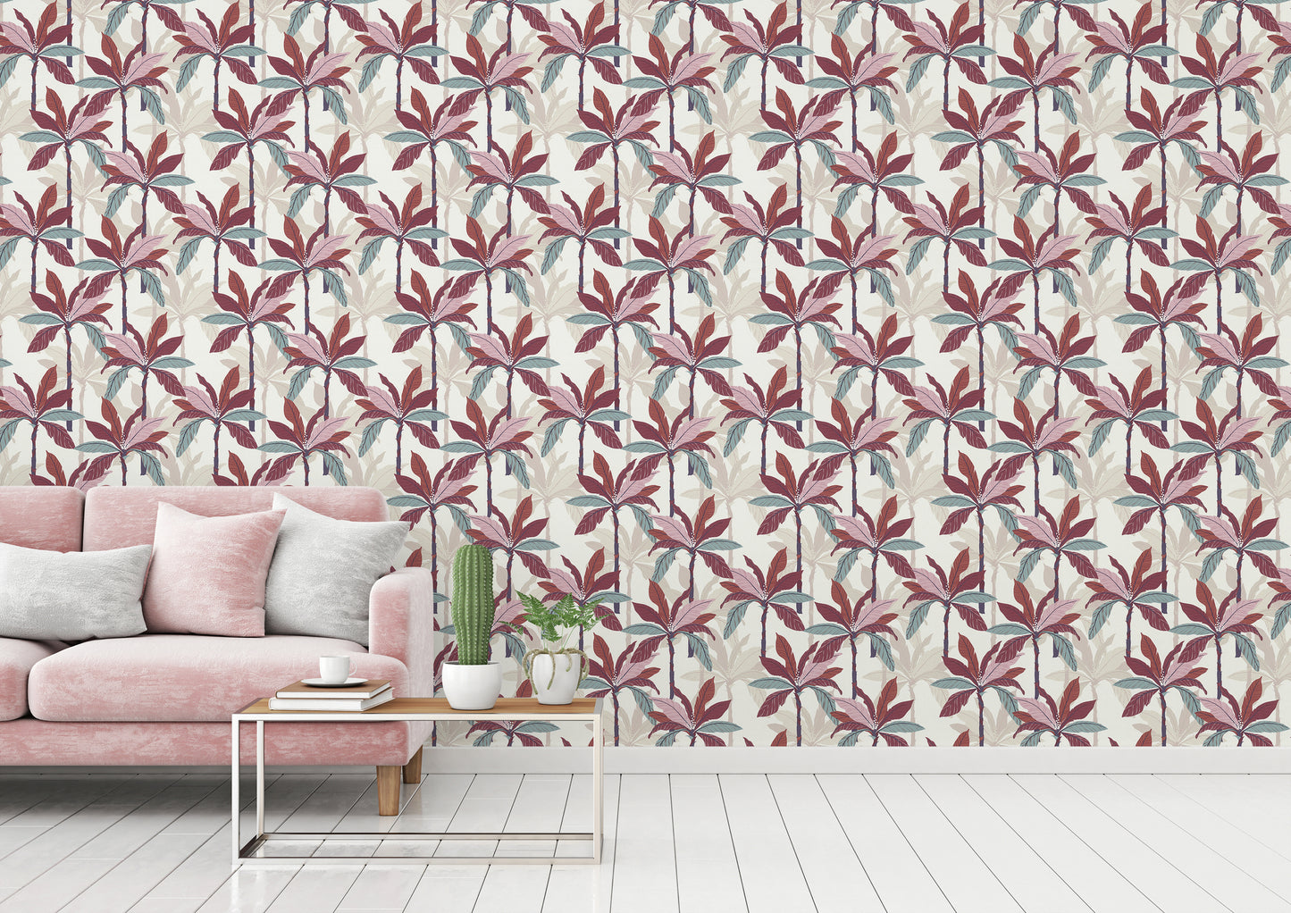 A.S. Création Dschungeltapete Rot 375304 Wandtapete Vliestapete Floral Vinyl