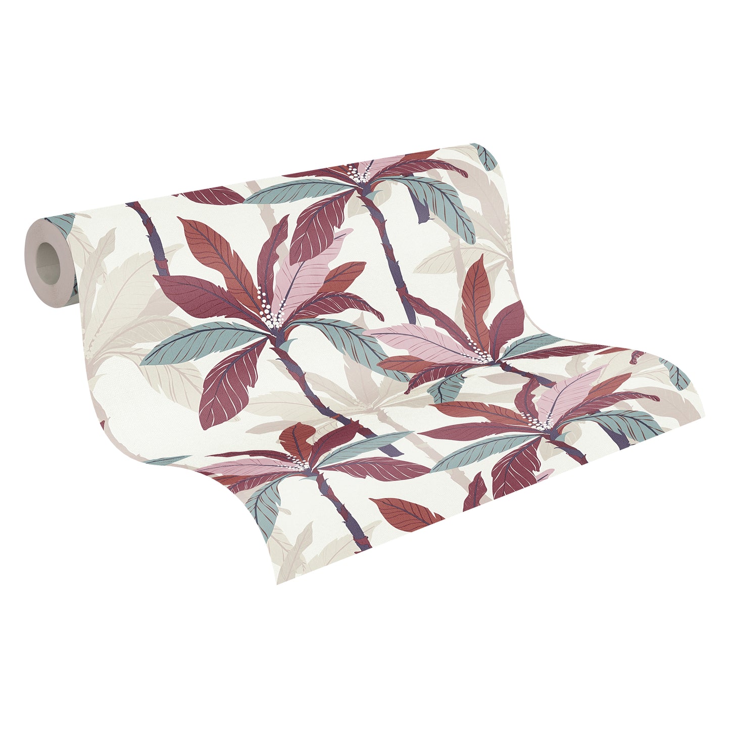 A.S. Création Dschungeltapete Rot 375304 Wandtapete Vliestapete Floral Vinyl