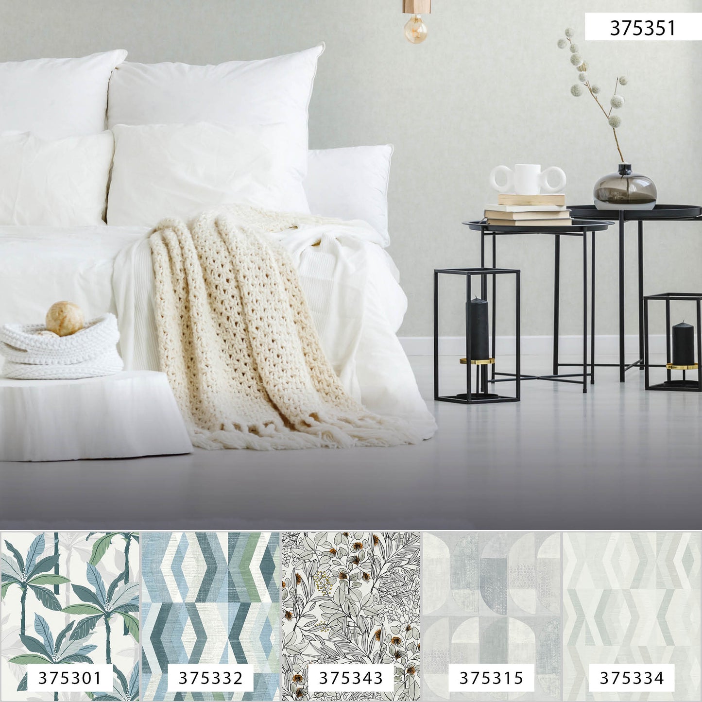 A.S. Création Unitapete Weiß 375351 Wandtapete Vliestapete Floral Unis Vinyl