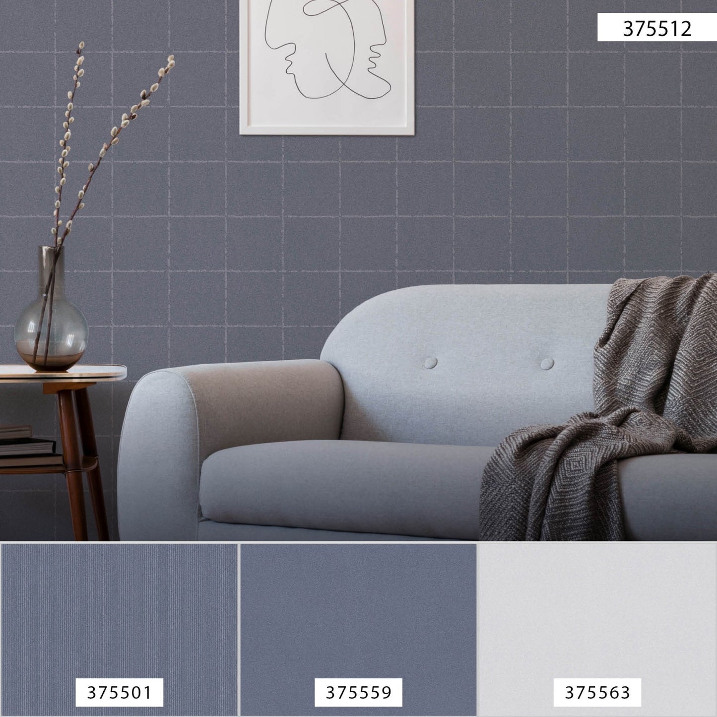 Fliesentapete Blau Vliestapete 375512 Wandtapete A.S. Création Tapete