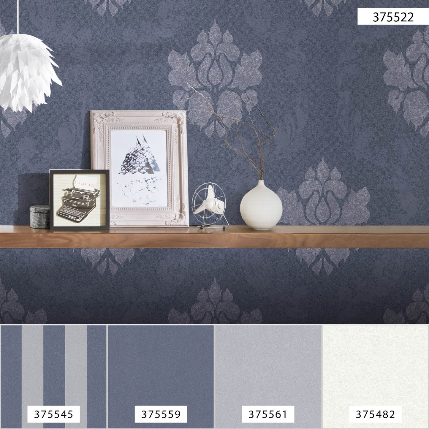 Barocktapete Blau Vliestapete 375522 Wandtapete A.S. Création Tapete